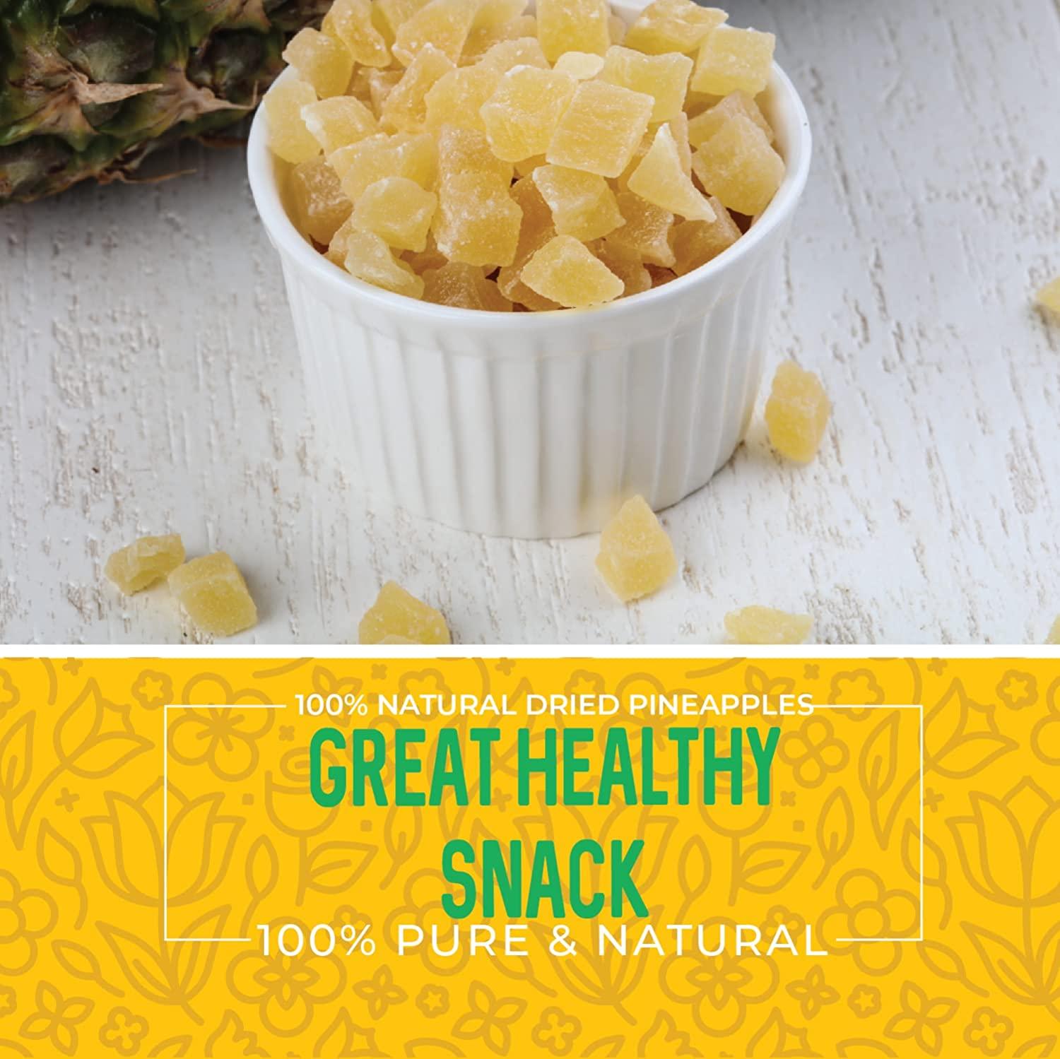 Dried Pineapple Chunks, 1 Pound. Dehydrated Pineapple Chunk, Dehydrated