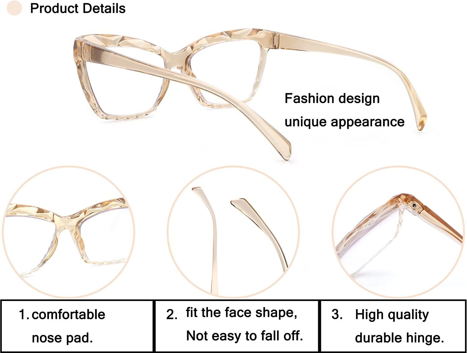 Reading Glasses Women Blue Light Blocking Computer Readers +3.00 Cat