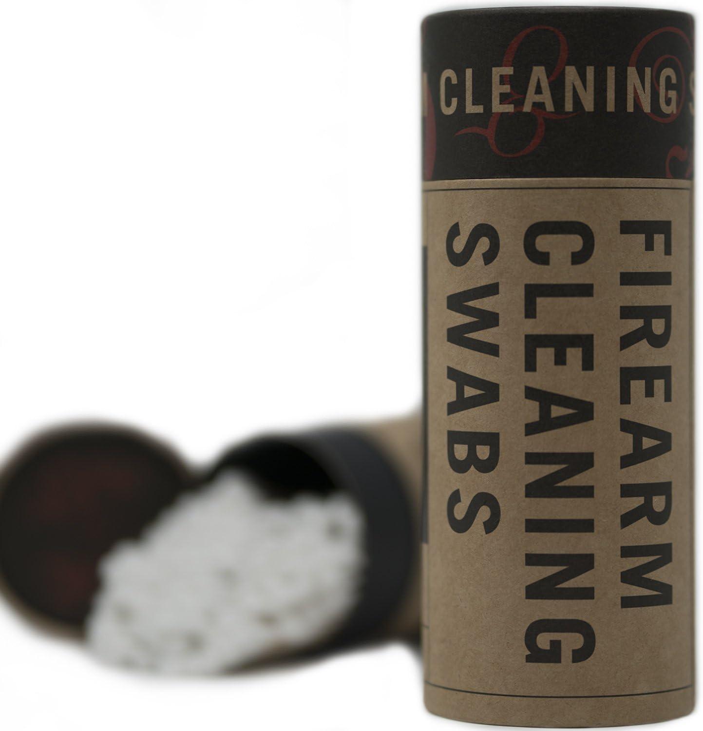 Firearm Cleaning SWABS by Sage & Braker, Made in The USA, 6" Wood and