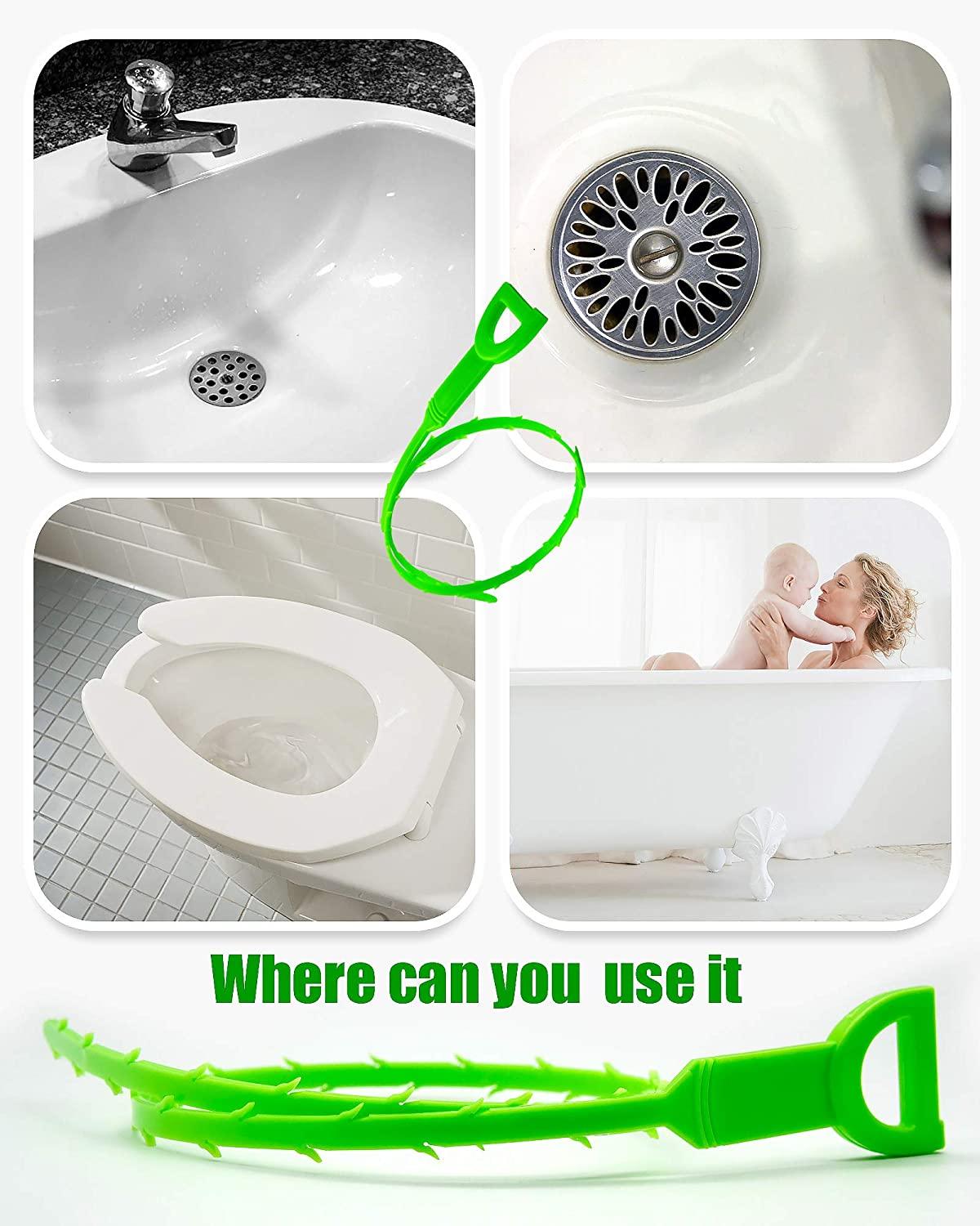 25 Inch Hair Drain Clog Remover Cleaning Tool. Sink Snake Drain Hair Remover  for
