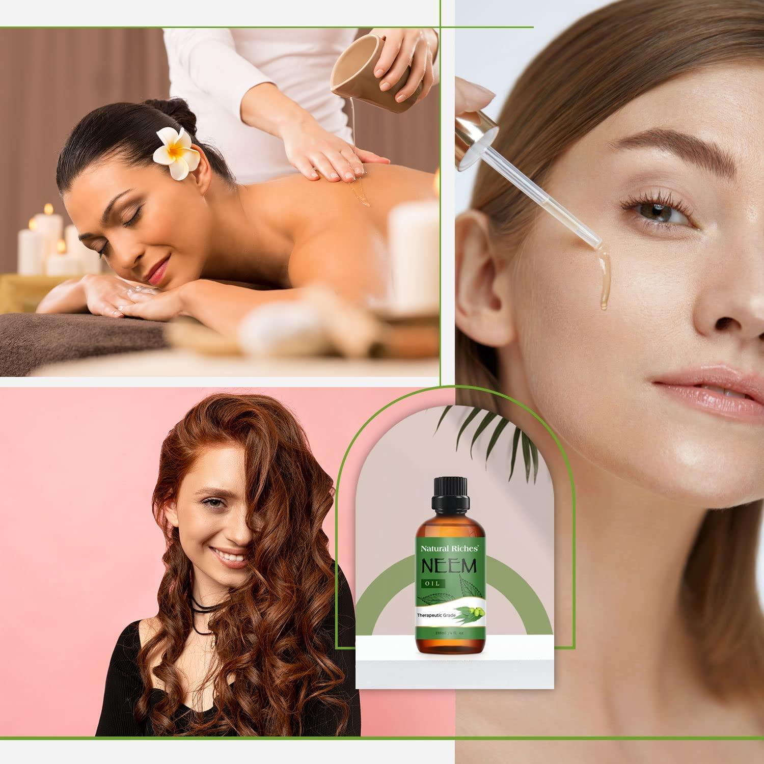 Natural Riches Neem Oil for Skin Care Cold Pressed 100 Pure