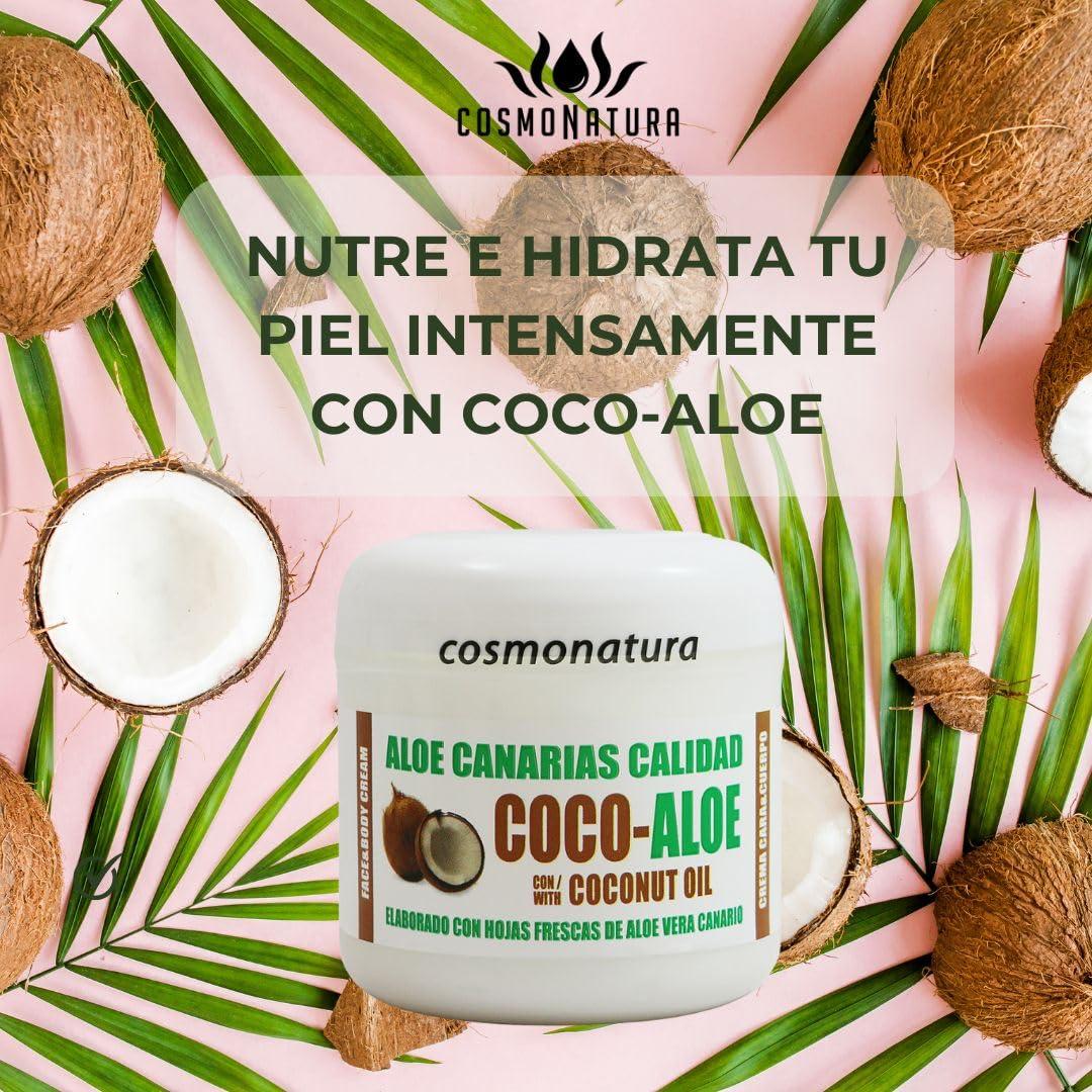Aloe Canarias Coconut Cream for Face & Body - 300 ml | Hydrating Skincare  for All Skin Types - International Shipping Available