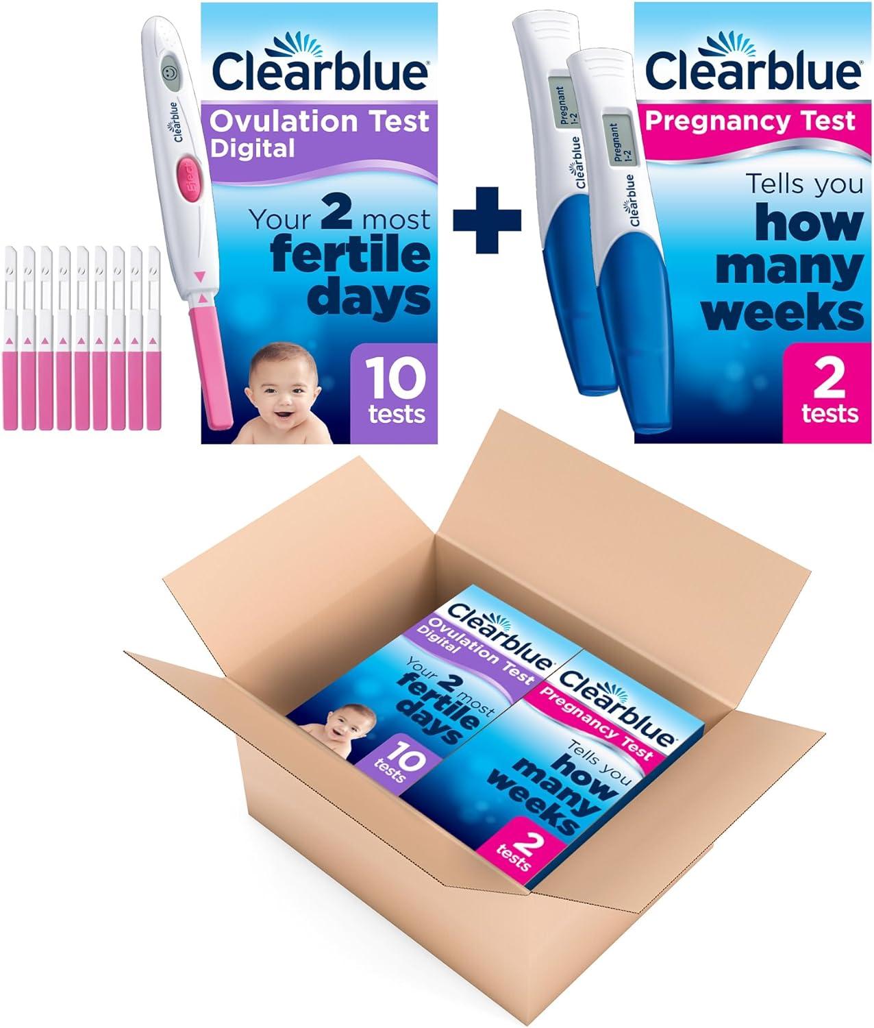 Clearblue Pregnancy Test with Weeks Indicator & Ovulation Test Kit