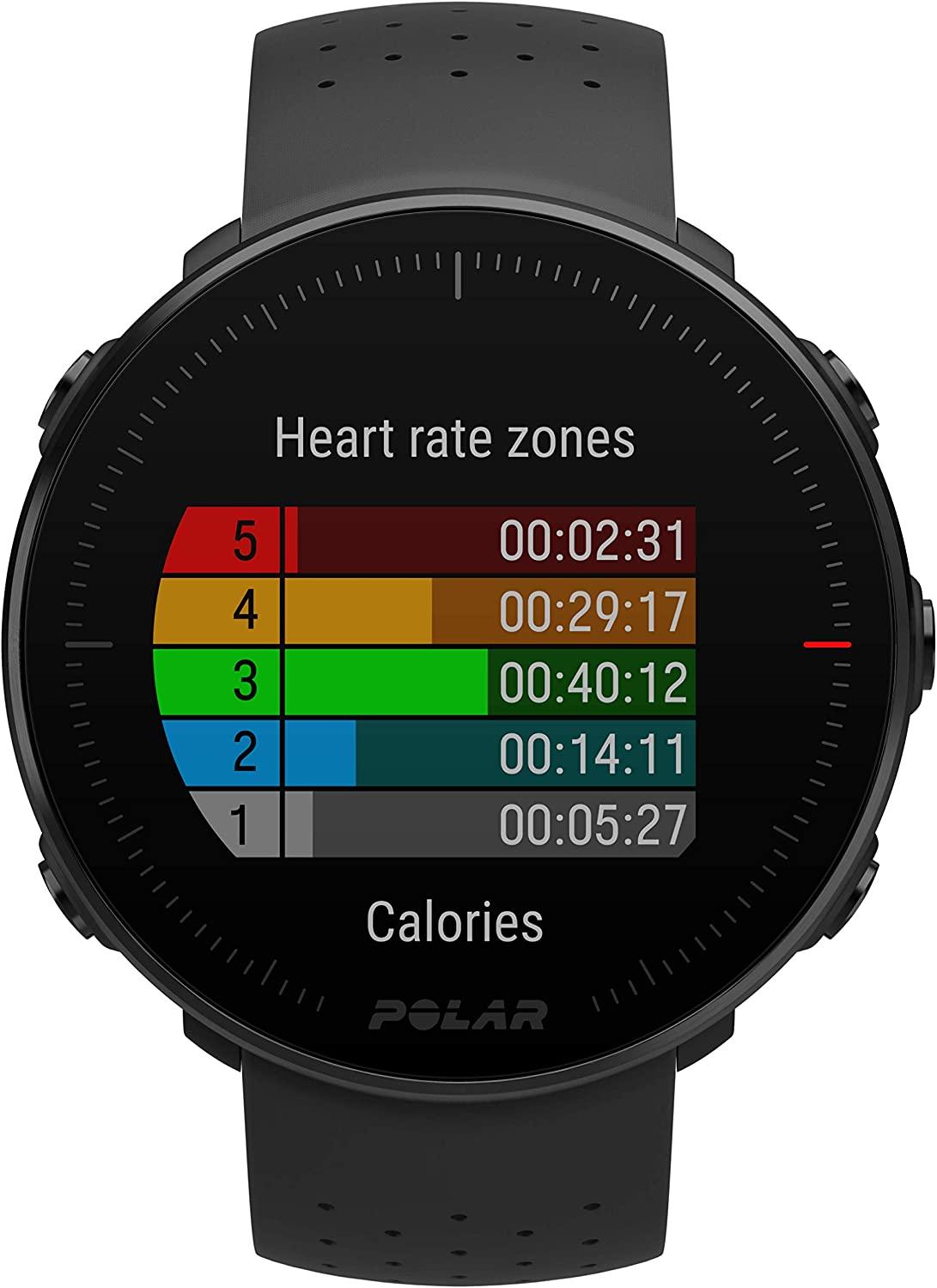POLAR VANTAGE M Advanced Running & Multisport Watch with GPS and  Wrist-based Heart Rate (Lightweight Design & Latest Technology), Black, M-L