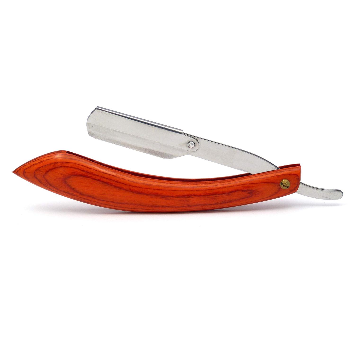 Premium Insert Razor with Interchangeable Blades - Elegant Wood Look ...