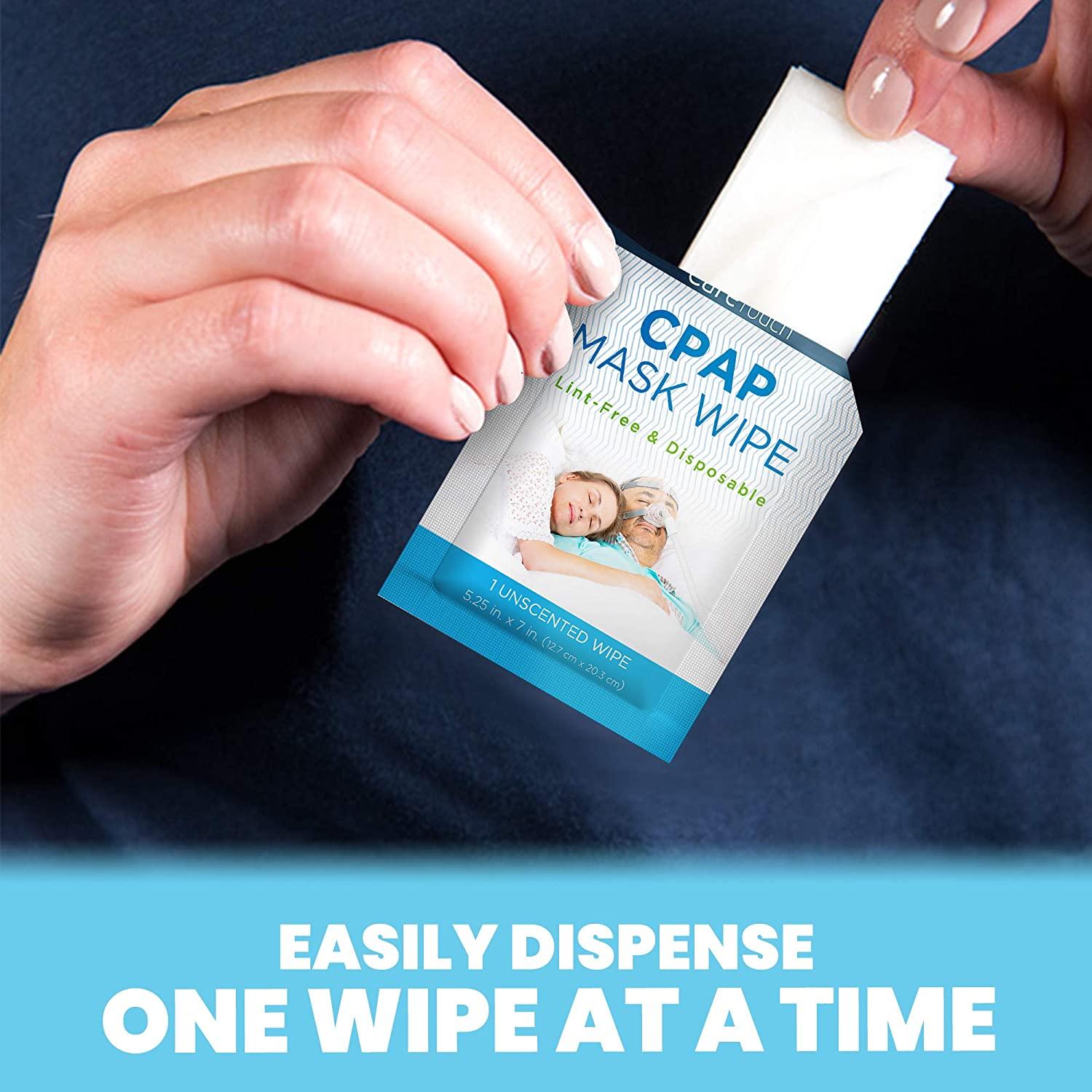 Care Touch CPAP Travel Mask Wipes 25 Individually Wrapped Unscented