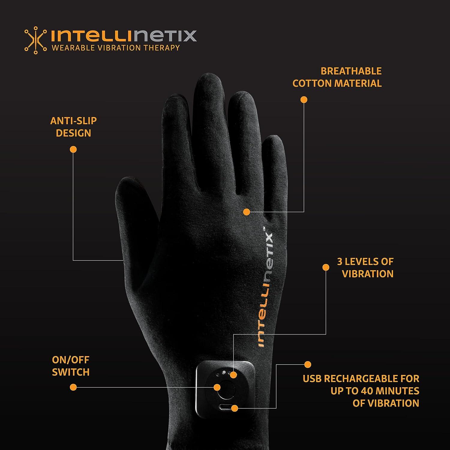 Brownmed Intellinetix Therapy Gloves - Medium Black (1 Pair)