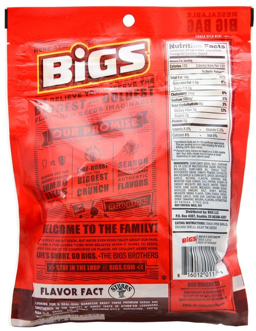Bigs Sunflower Seed Flavor Variety Pack 9 bags (5.35oz each) with Bonus
