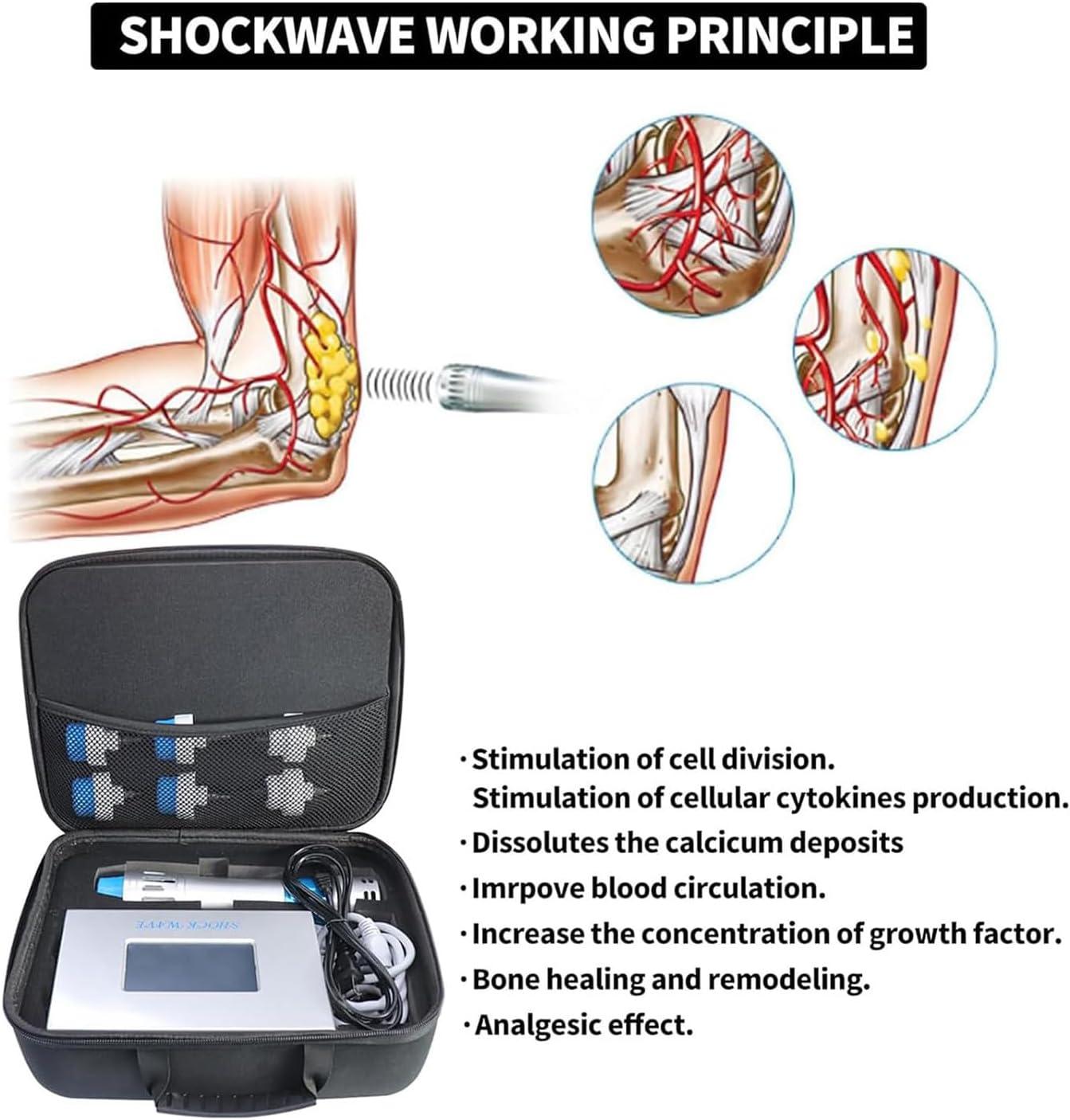 Muscle Massage Gun & Shock Wave Therapy Device for Pain Relief ...