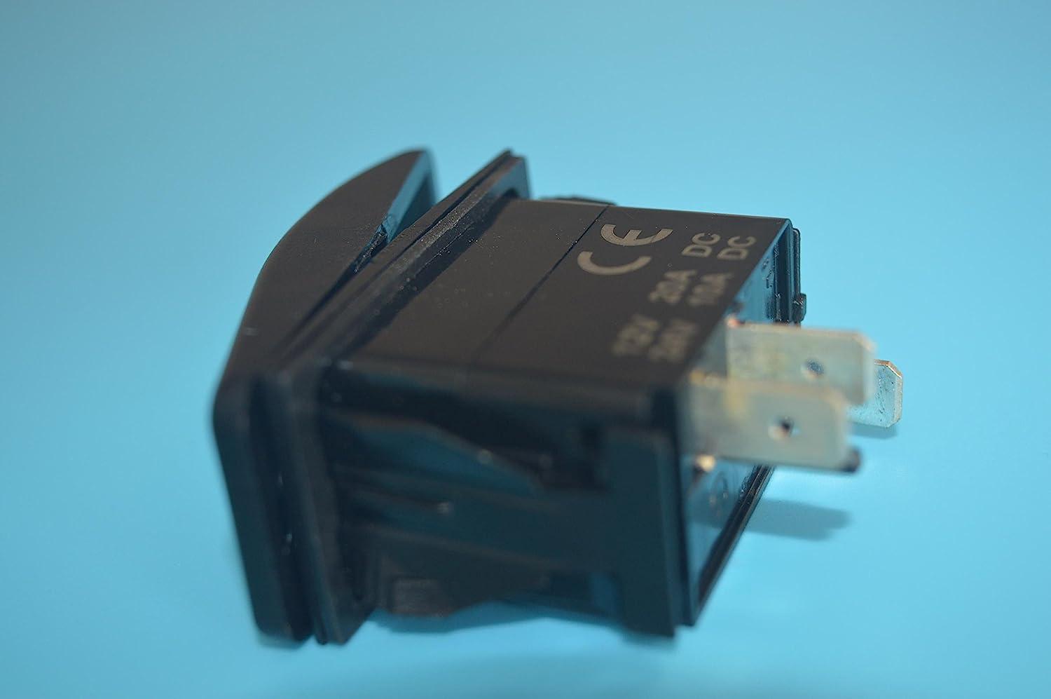 Amarine Made 12v 20 Amp Waterproof Blue LED Boat Rocker Switch | Buy ...