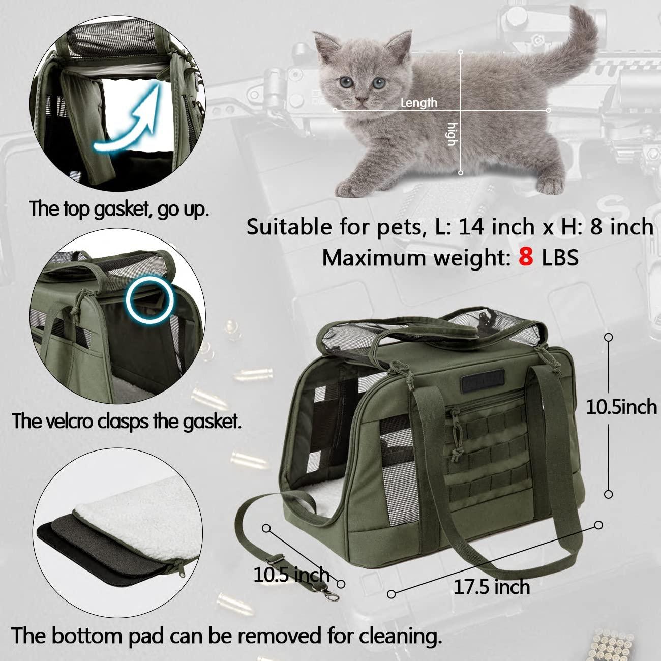 Pet Carriers Airline Approved Dog Carrier Soft Sided Collapsible Pet Travel  Carrier for Small Medium Puppy and Cats