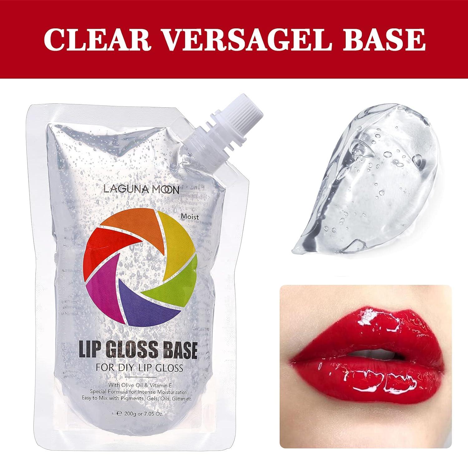 Clear Lip Gloss Base for DIY Lip Gloss Making Kit - 14.1oz Versagel with  Olive Oil & Vitamin E for Smooth Hydrated Moisturized Lips - Fragrance-Free  Safe for Sensitive Skin Small Business