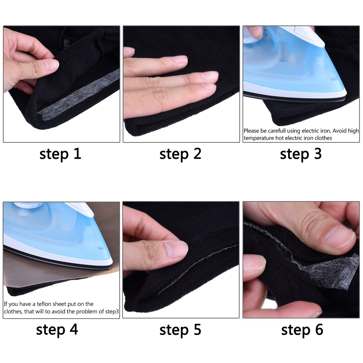 Outus Fabric Fusing Tape Adhesive Hem Tape Iron-on Tape 4 Pack