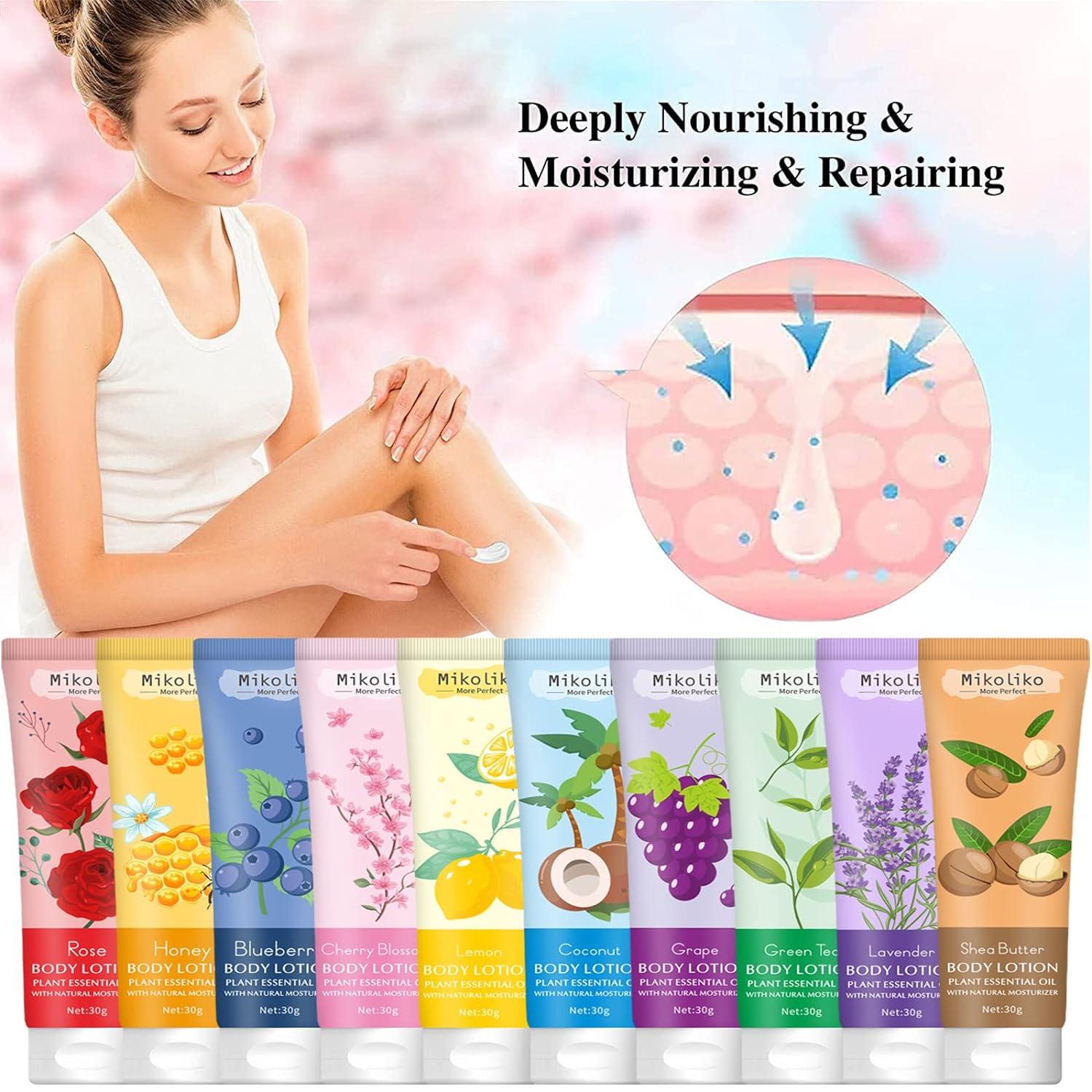 20 PACK Body Lotion Bulk for Dry Skin,Travel Size Lotion Sets for  Women-Natural Scented Body Moisturizer Mini Travel Lotions Shea Butter  Lotion,Birthday Mother's Day Gifts for Her Mom Wife Girlfriend
