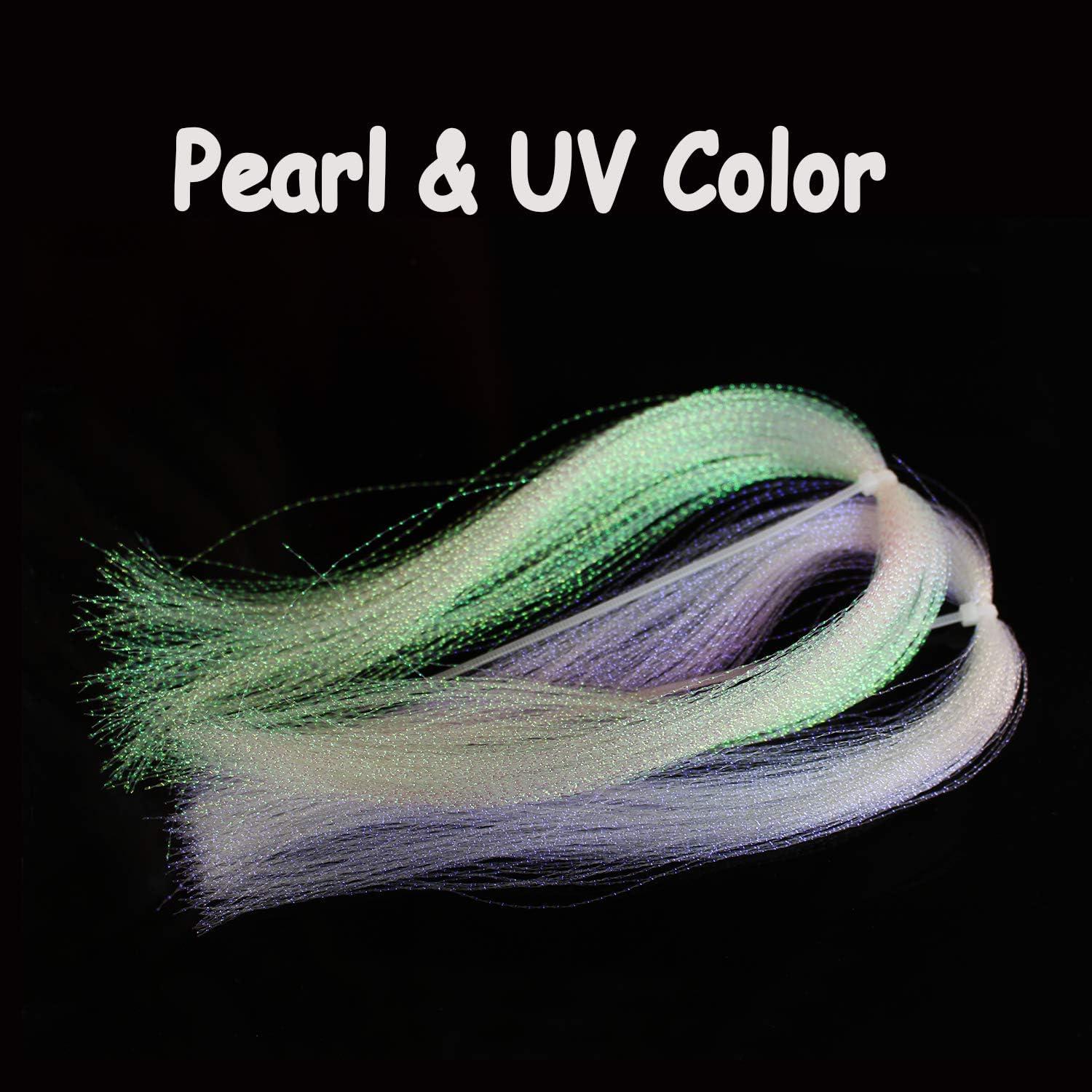 Tigofly Flashabou Lametta Holografisch - 5 Farben Flacher Glitzerfaden