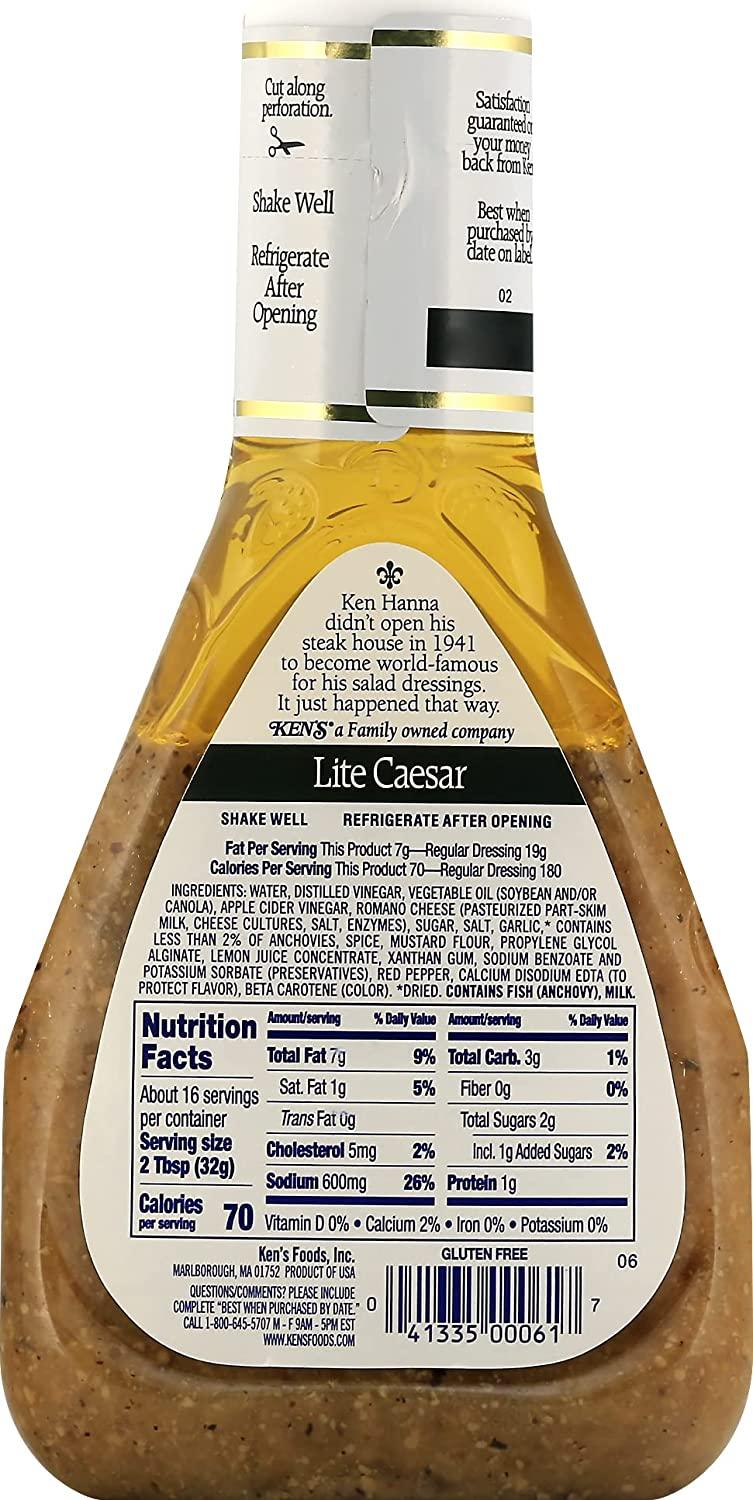Lite Caesar Dressing Nutrition Facts Besto Blog