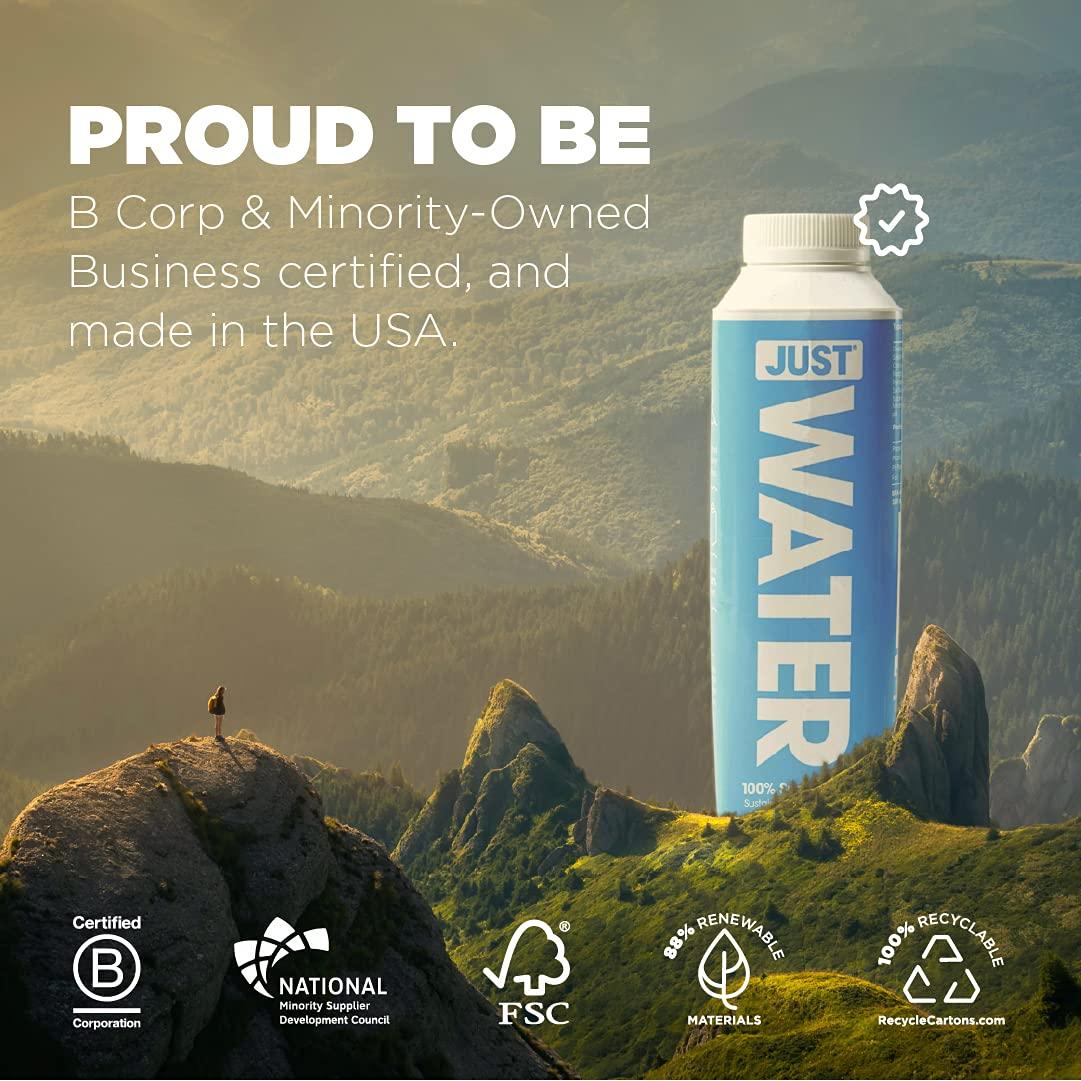 JUST Water  100% Natural Spring Water in a Plant-Based Carton
