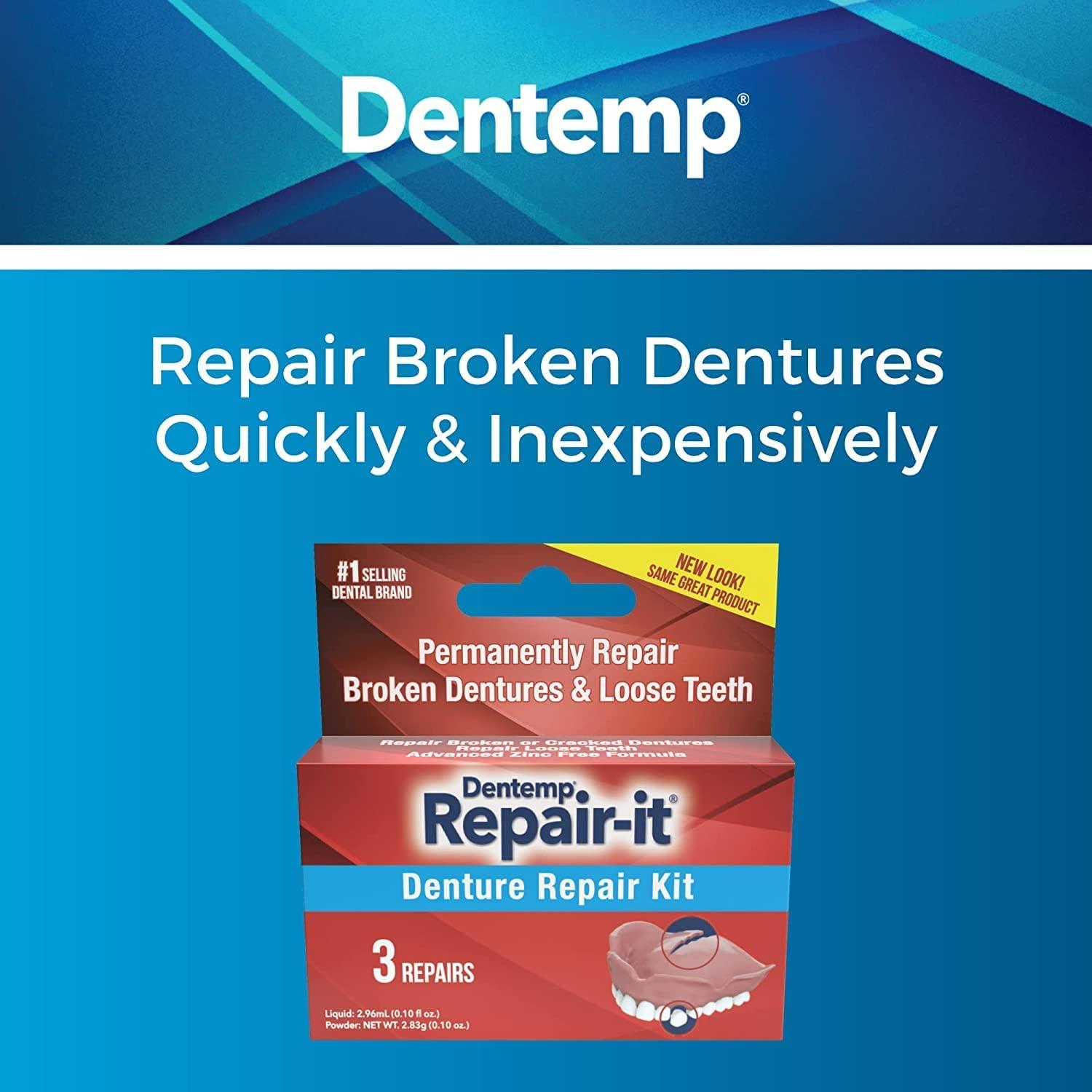 D.O.C. RepairIt Advanced Formula Denture Repair Kit 3 ea