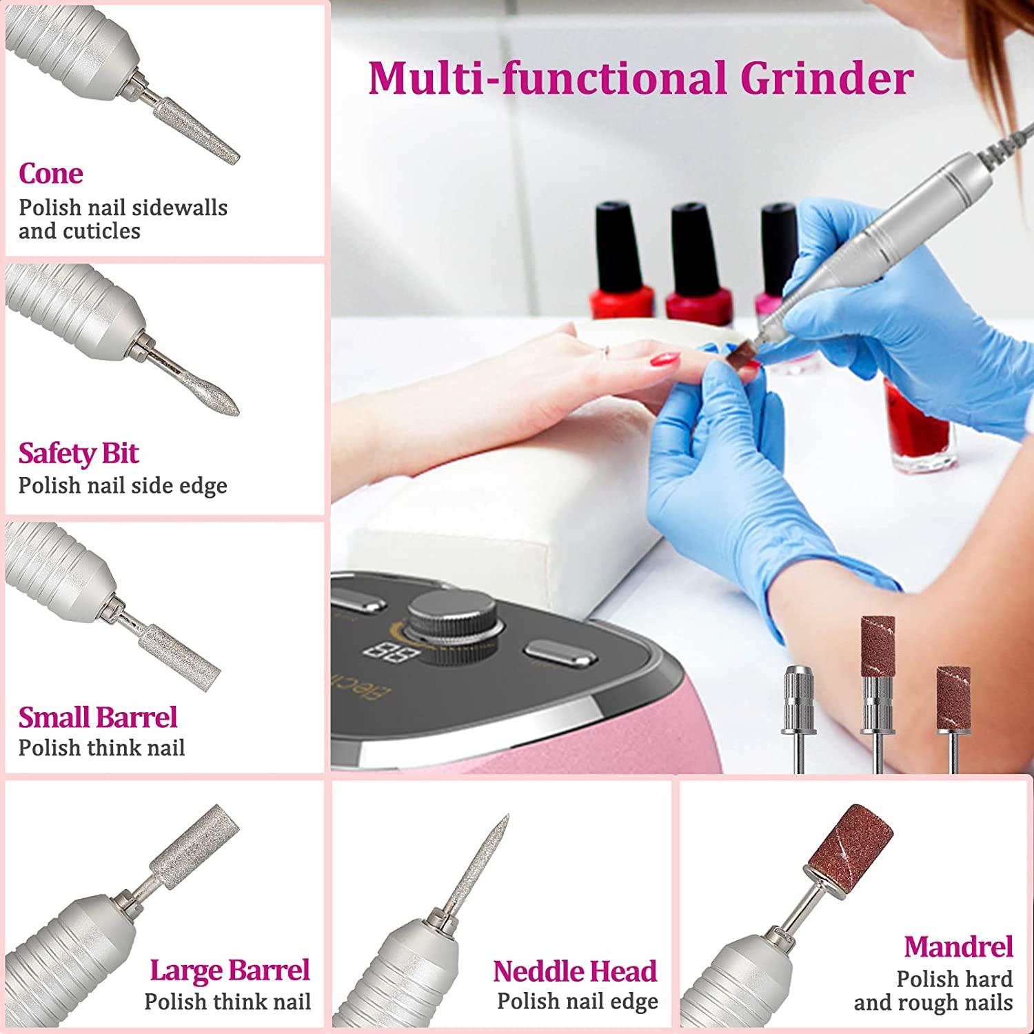 YaFex Nail Drill 35000 RPM Professional Electric Nail Filer with