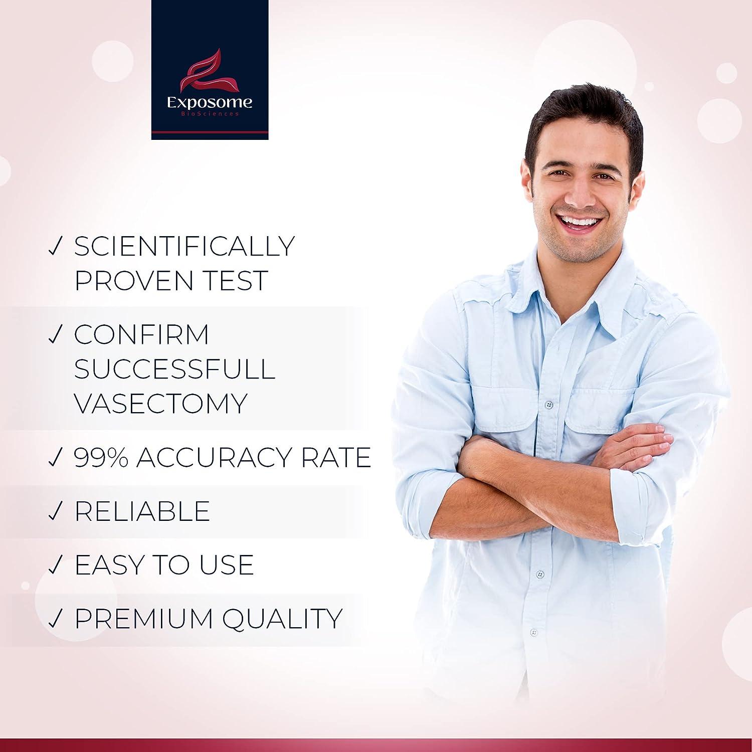 Exposome BioSciences Vasectomy Home Test Kit (Contains 2 Tests)