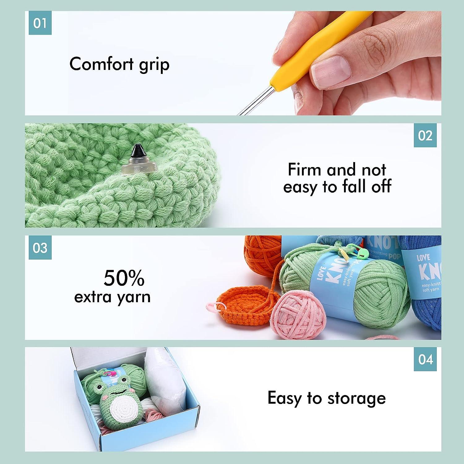 Christmas Crochet Kit For Beginners Yarn Hook Adults Kids Teens
