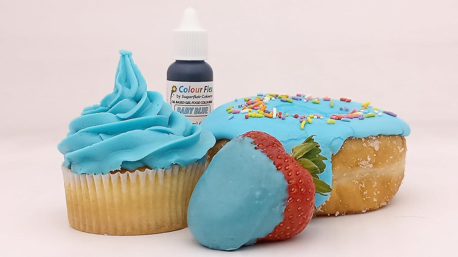 Colour Flex Baby Blue Oil Based Food Colouring Gel For Colouring High