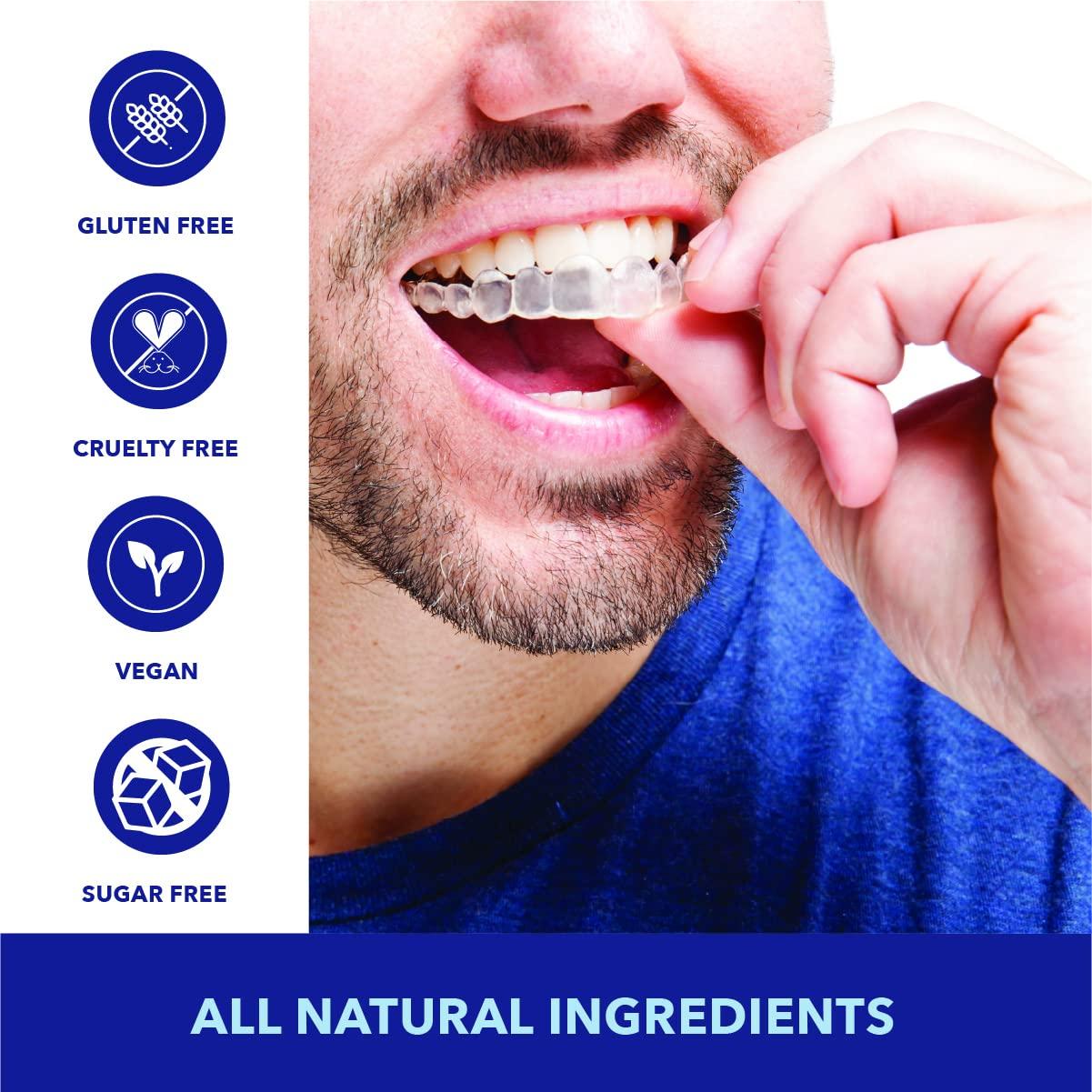 CUSTMBITE All Natural Dental Appliance Cleaner, Made in USA, Dentures, Retainers, & Mouthguards