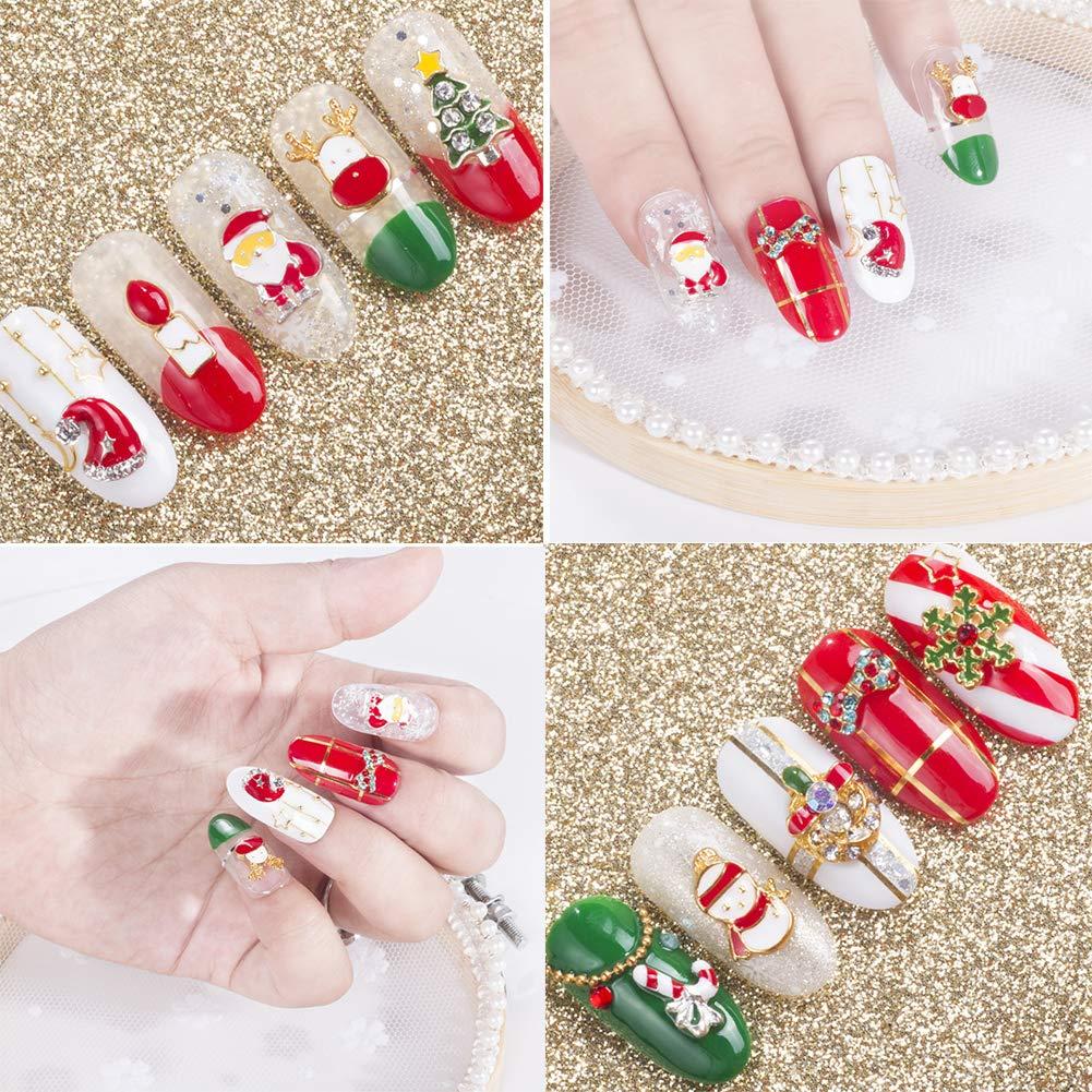 Nail Art Natal: Festive 3D Metallic