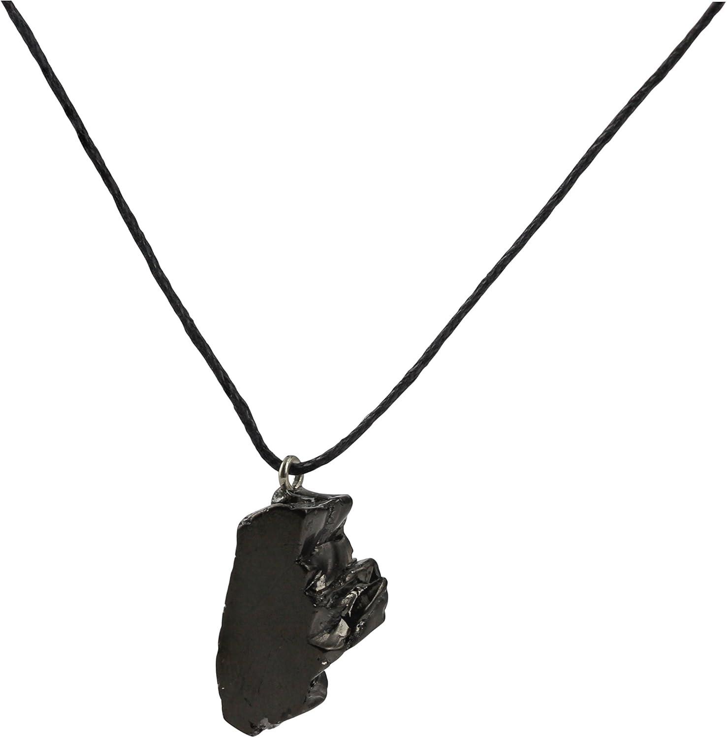 Heka Naturals Bracciale In Shungite Grezza – Cristallo Fatto A Mano Per Uomo E Donna – Guarigione Chakra