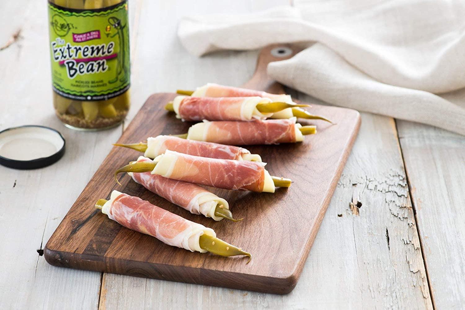 The Extreme Bean Garlic & Dill, Pickled Green Beans. 16 oz (3 pack)