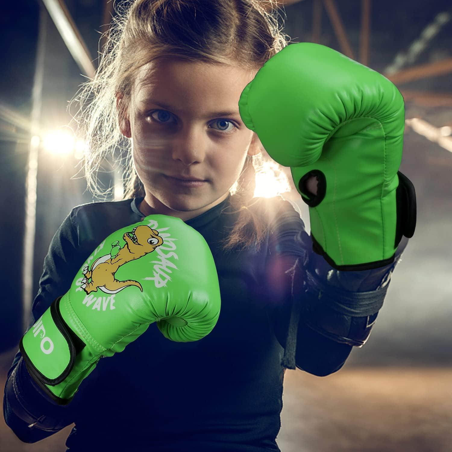  Guantes de boxeo Redipo para niños, niñas y adolescentes de 3 a  12 años, guantes de entrenamiento para Thai y Kickboxing : Deportes y  Actividades al Aire Libre