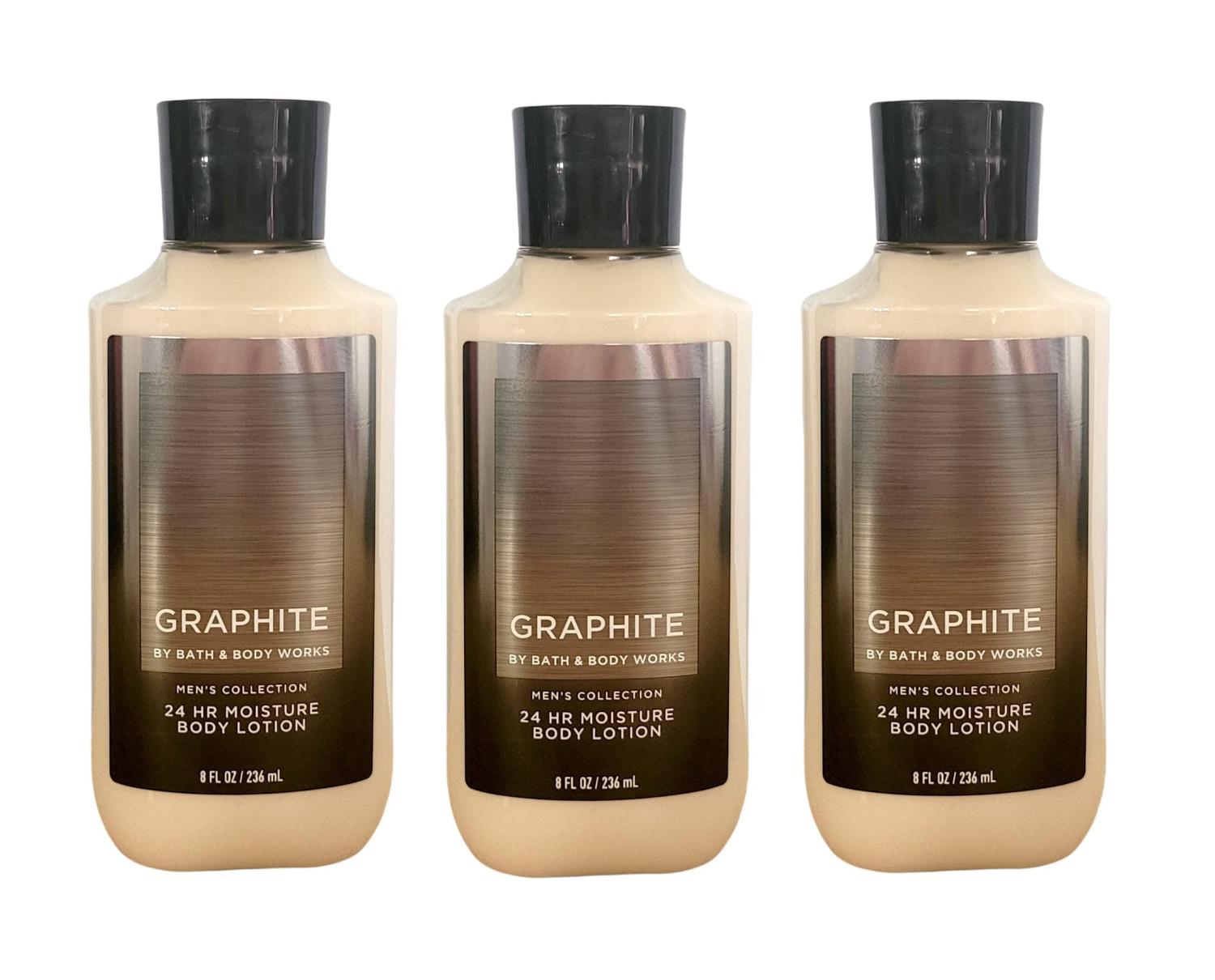 Bath and Body Works Graphite For Men Body Lotion Gift Set 3 Full Size