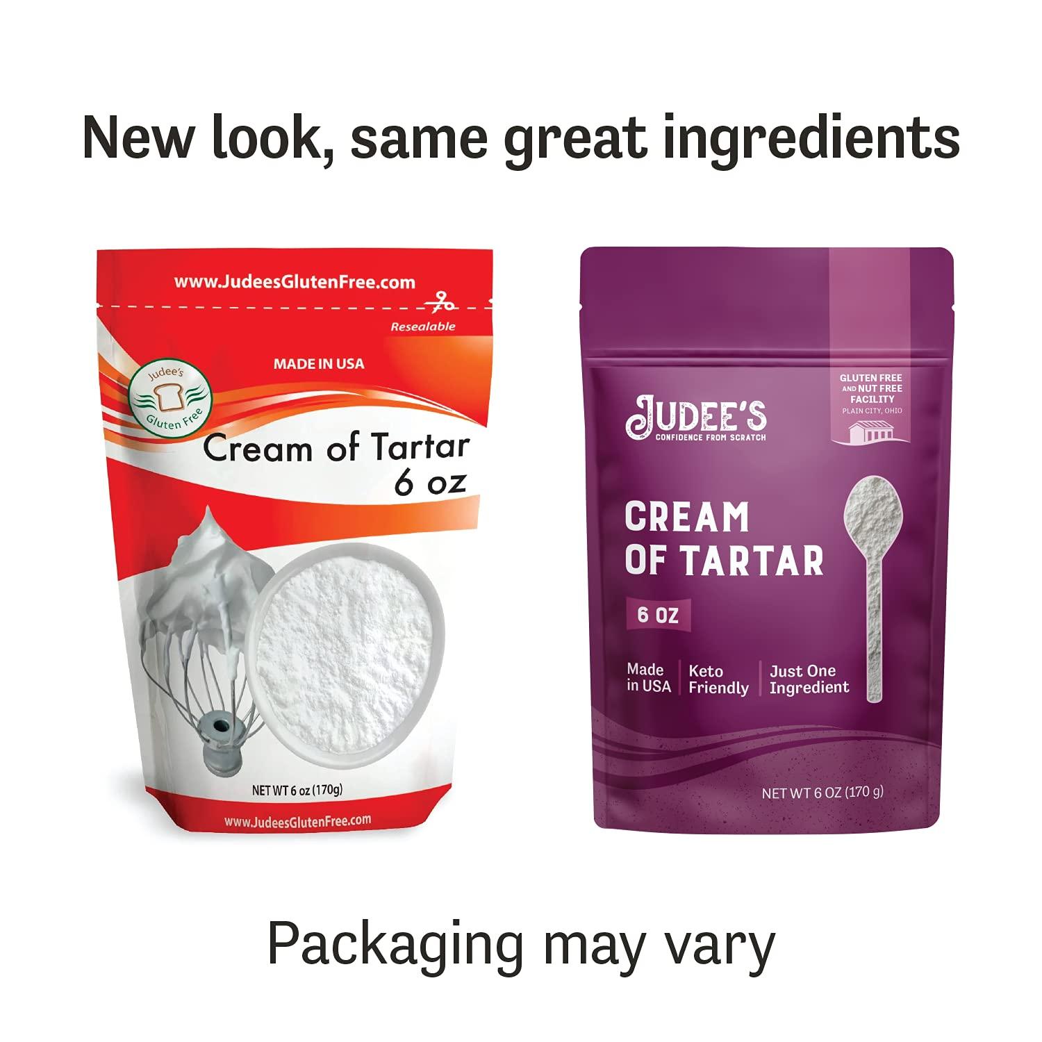 Judees Cream of Tartar 6 oz All Natural KetoFriendly GlutenFree