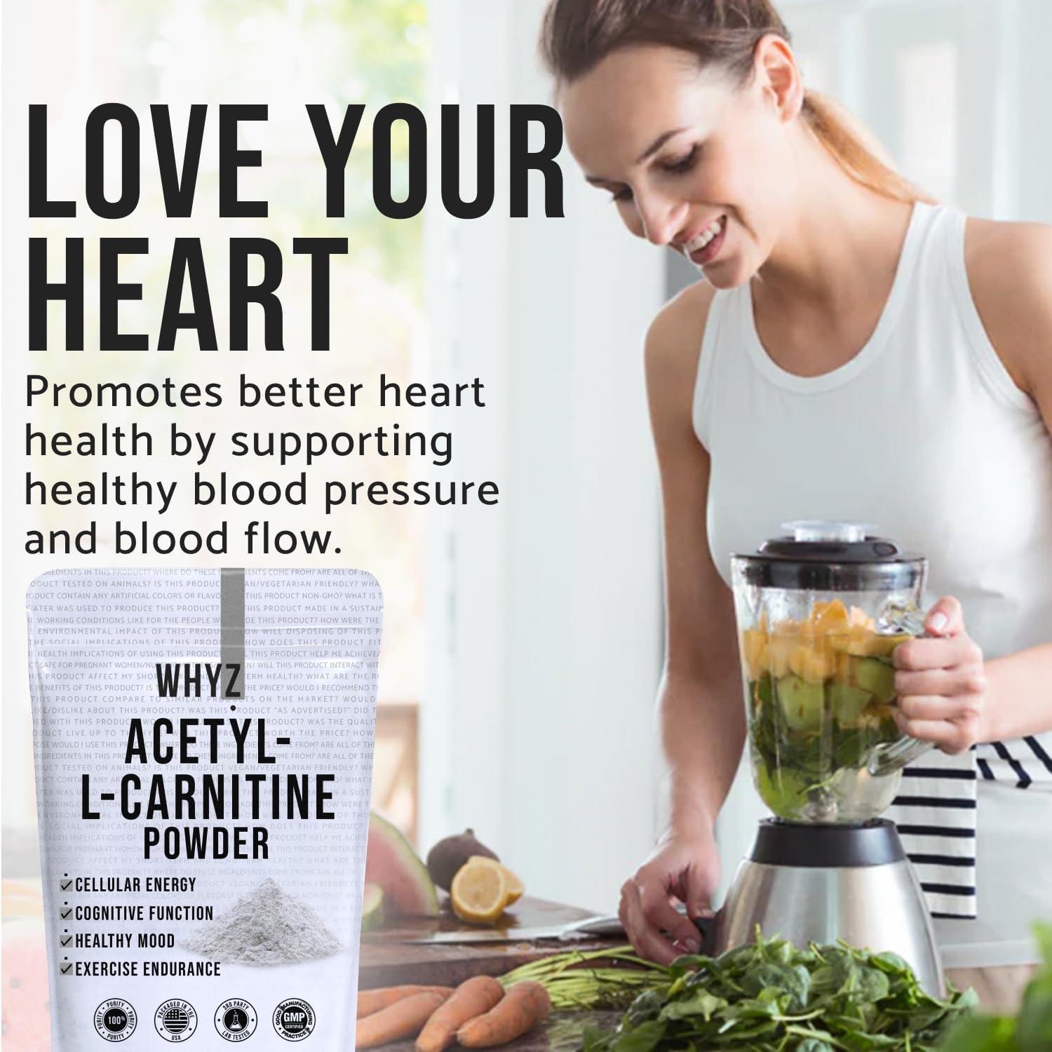 WHYZ Acetyl L-Carnitine Powder 125g | Pure ALCAR for Cognitive Support |  Cardiovascular Health & Stamina | 250 Servings | Buy Now with Express  International Delivery | GoSupps.com