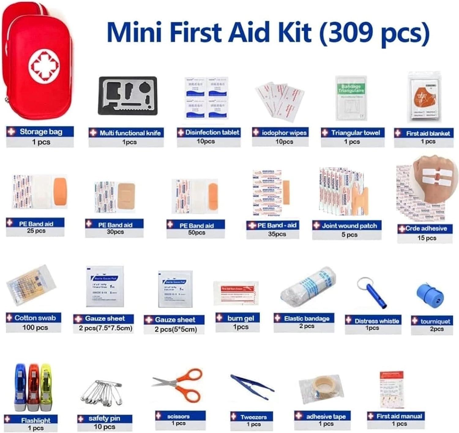 TRITFIT SPORTS 309 PCS First Aid Kit - Emergency & Car Essentials