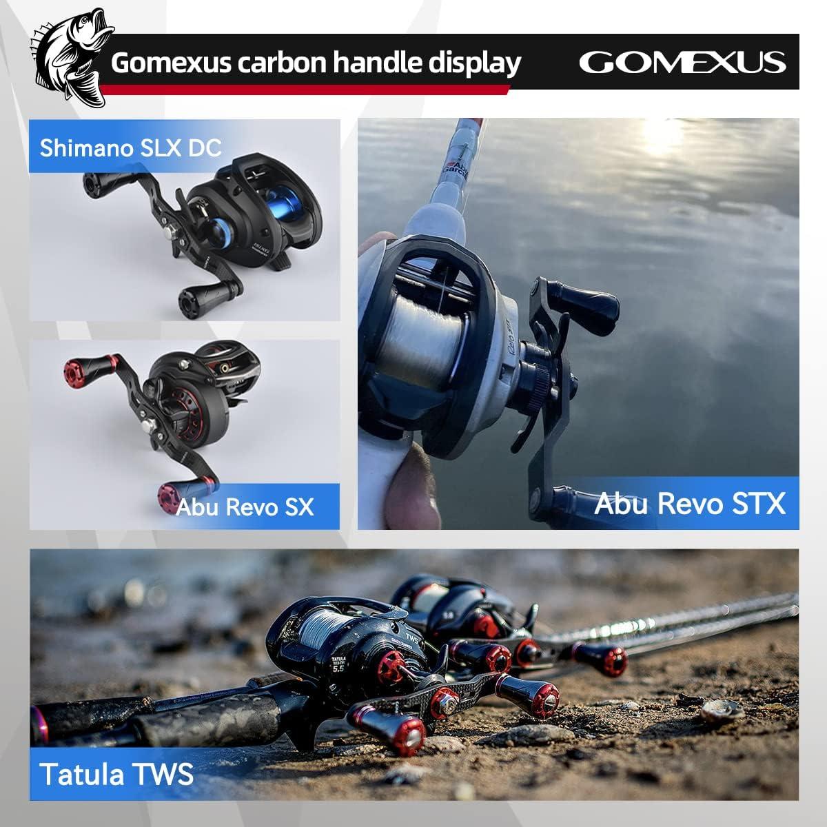 GOMEXUS Carbon Handle Compatible for Shimano Daiwa Baitcasting Reel with  Sensitive Knob Red Sensitive knob 8x5 for Daiwa/Abu