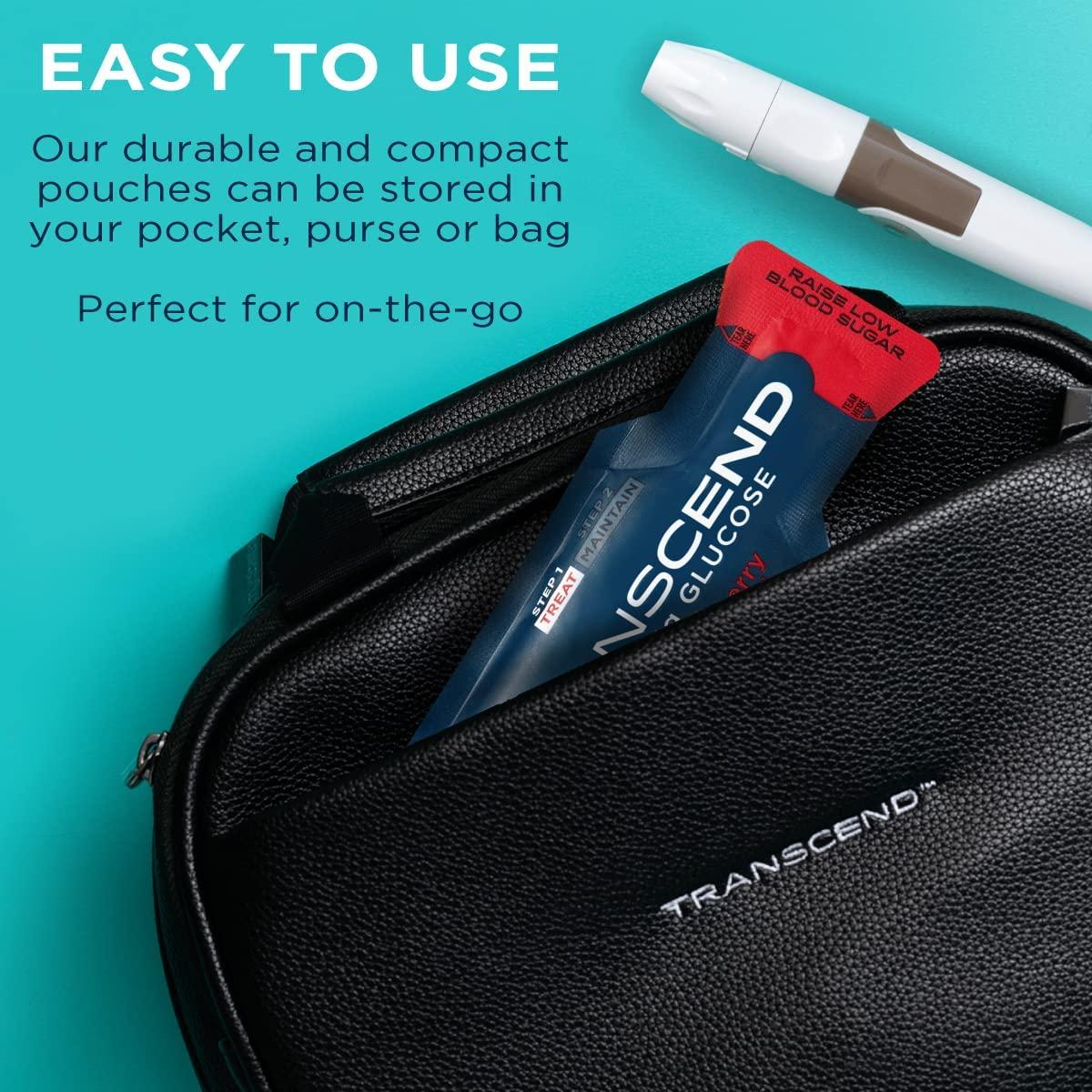 Transcend Glucose Gel Packs Strawberry 15 Pack (1.1oz Each) FSA