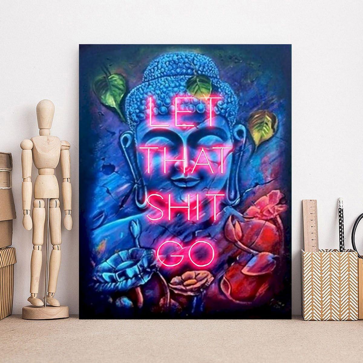 MOOMOH 5D Diamond Painting Kits for Adults - Let That Shit Go Diamond Art  Kits for Adults Kids Beginner DIY Buddha Full Drill Paintings with Diamonds Gem  Art for Home Wall Decor