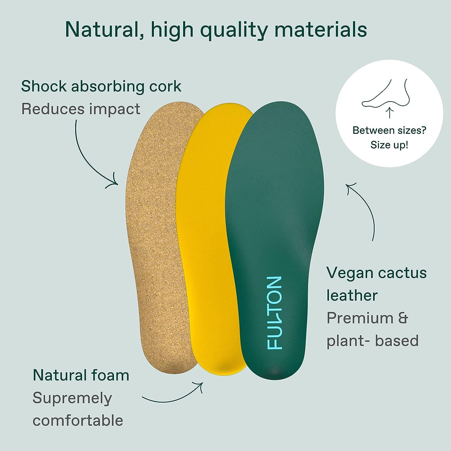Fulton Custom Molding Cork Shoe Inserts for Men Pain Relief Orthotic