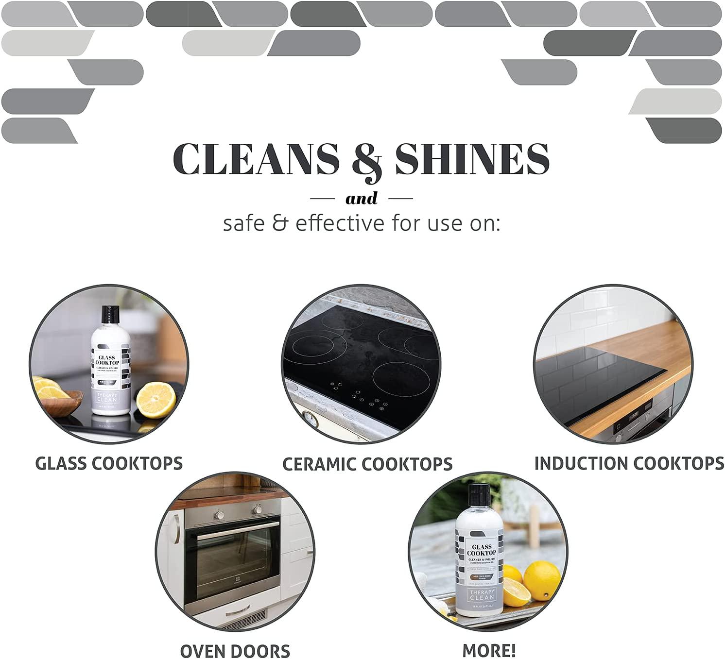 Therapy Glass Stove Top Cleaner 16 fl oz. (2 Pack) Safe for Ceramic