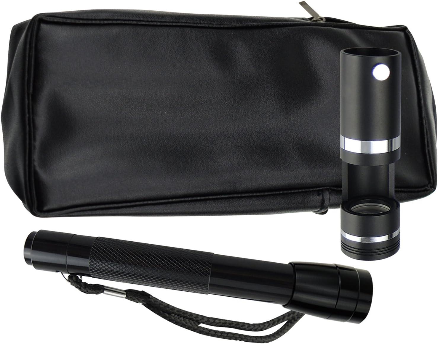 Professional 18mm 10x Handheld Darkfield Loupe LED Polariscope with