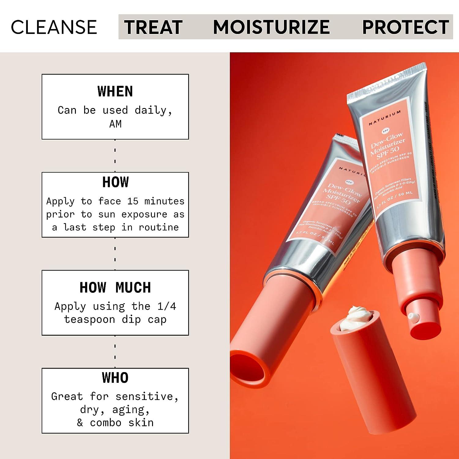 Naturium DewGlow Moisturizer SPF 50 PA++++ 1.7 oz Daily Moisturizing