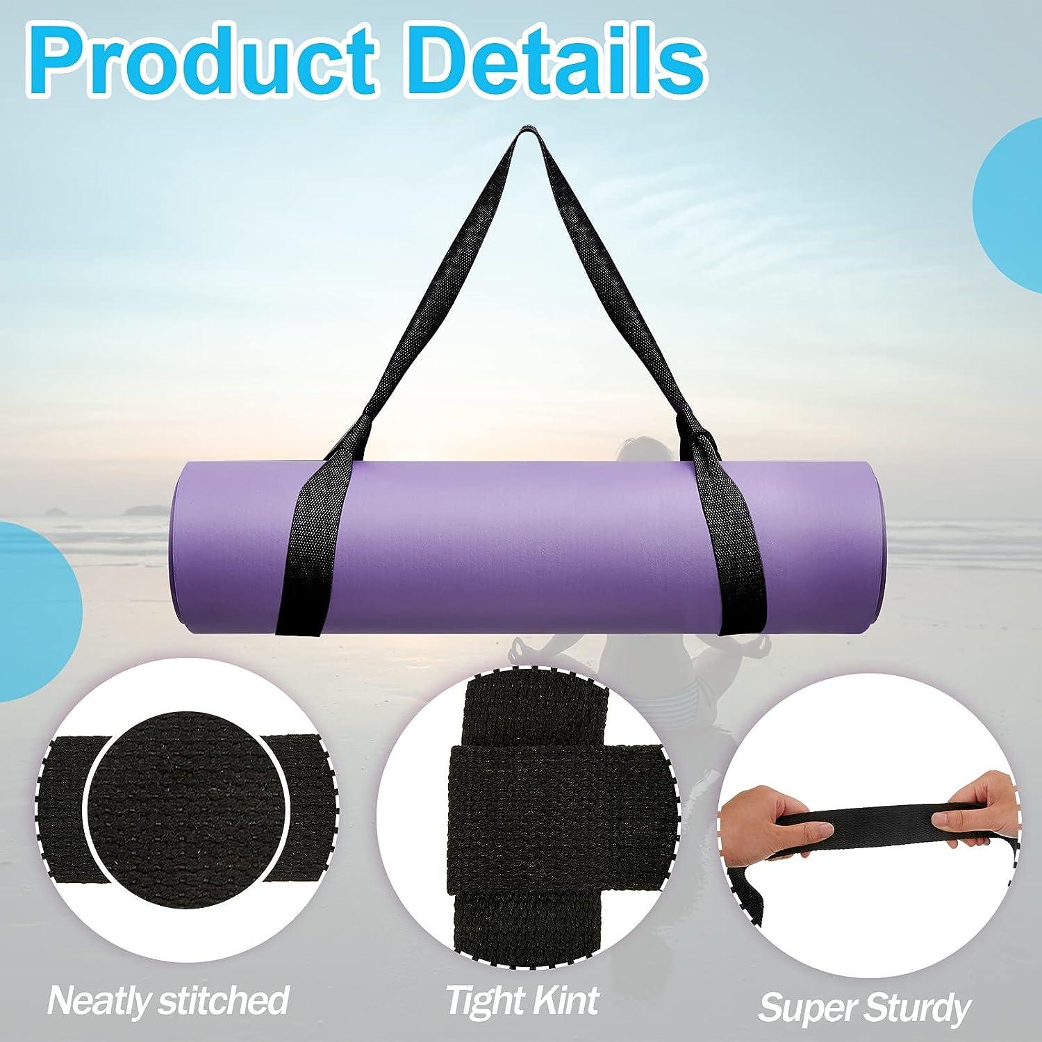 4 Pcs Yoga Mat Straps for Carrying Yoga Mat Holder Adjustable Thick Yoga Mat  Carrier Exercise Yoga Mat Sling Cotton Workout Stretching Band for Carrying  Large Mats Roller Skate