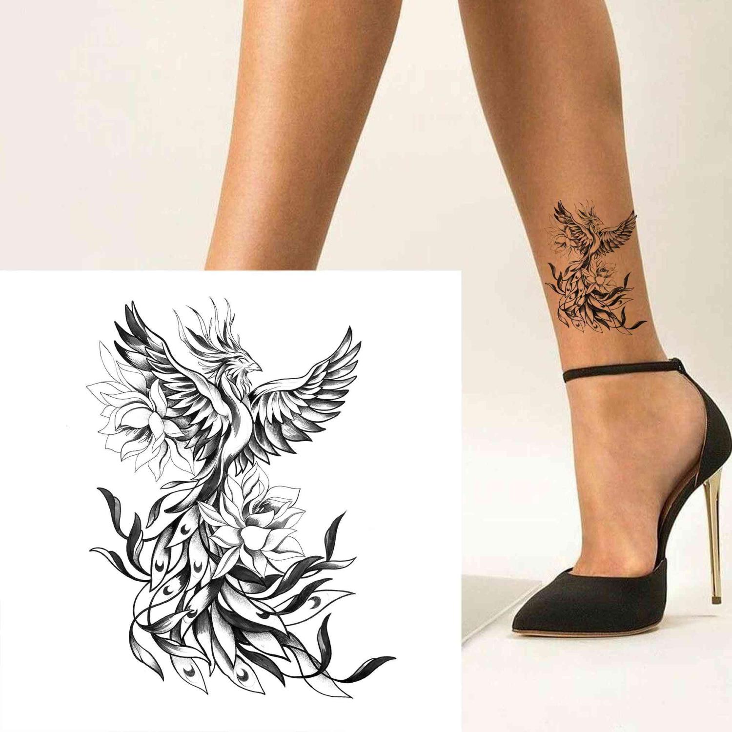 Mini Fairy Sleeve Tattoo Set For Women And Girls Rose, Flower, Butterfly,  Tiger Glitter, Waterproof Body Art Stickers From Mu09, $14.79 | DHgate.Com