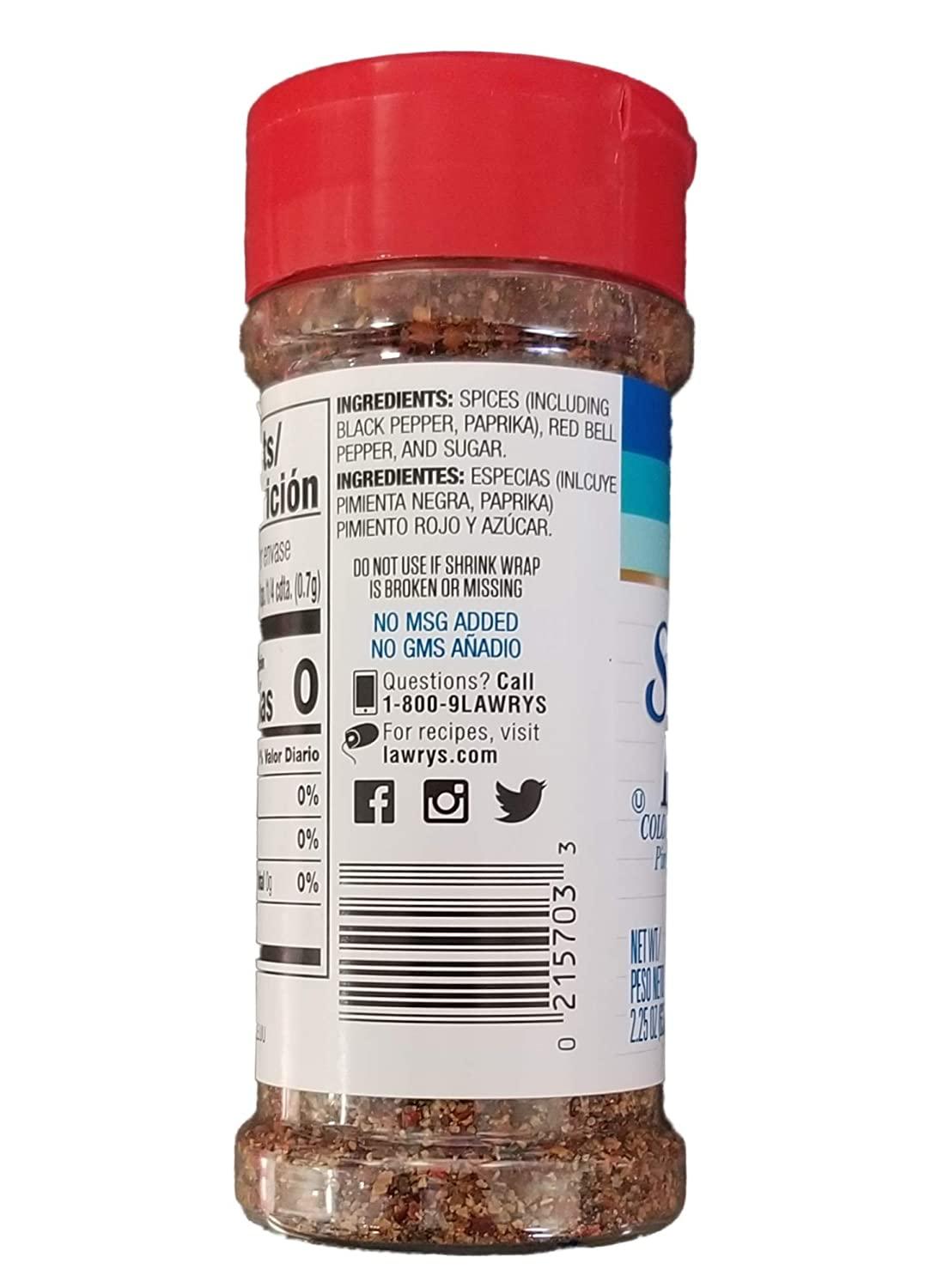 Lawry's Seasoned Pepper 2.25 oz Shakers - Pack of 3 | Best Price ...