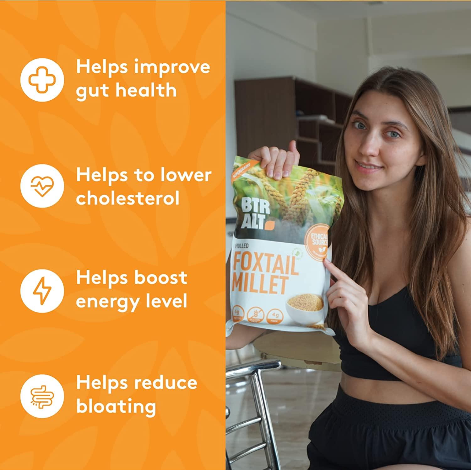 Incept 3 lbs Millet Grain, Hulled Foxtail Millet, Whole Grain, Vegan