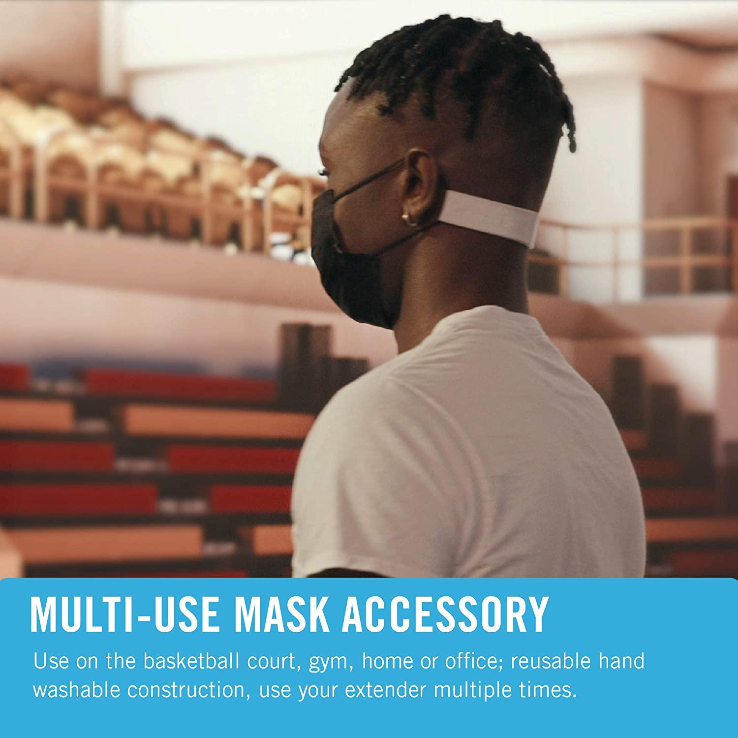 VELCRO Brand Face Mask Extender Straps 4pk Black 12 x 1 Comfortable and