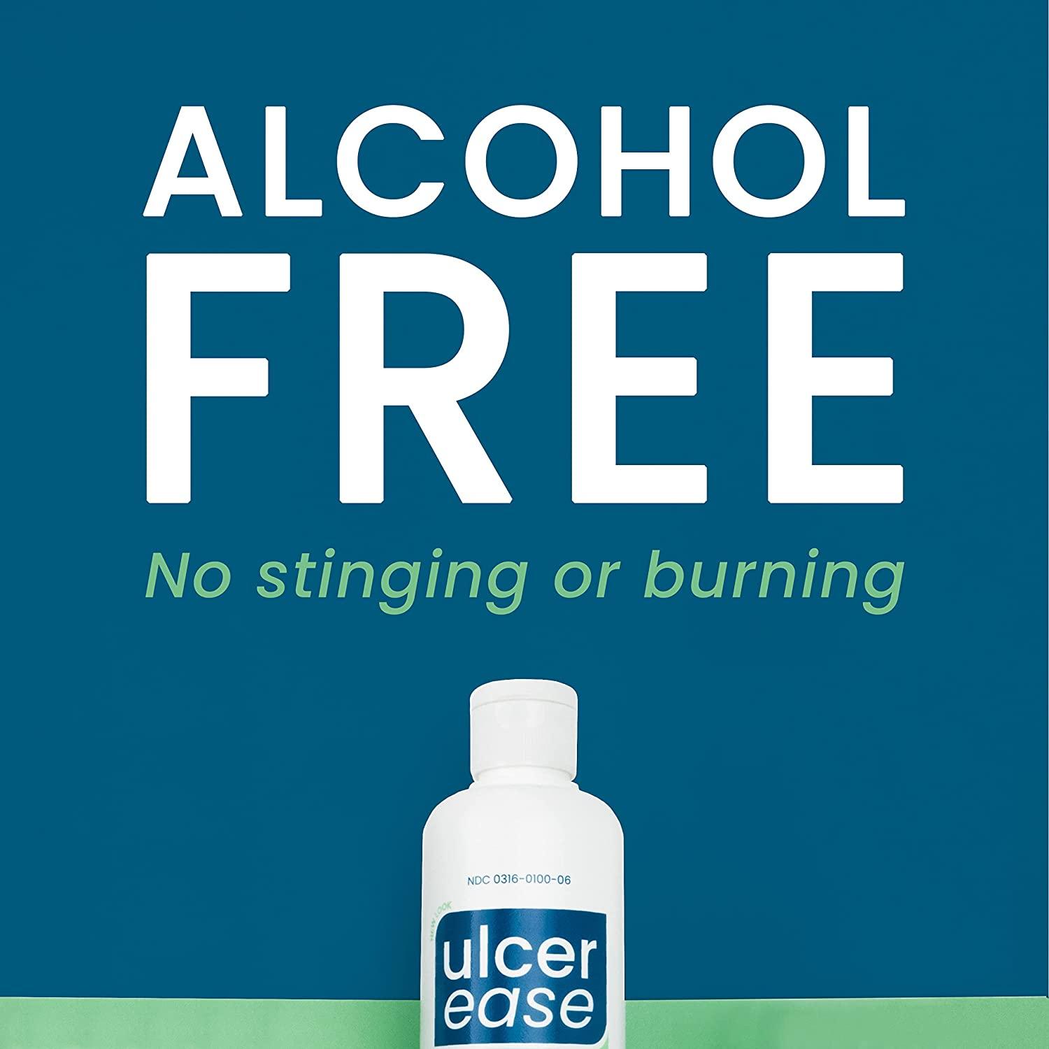 UlcerEase Anesthetic Mouth Rinse 6 Fl Oz Updated Packaging