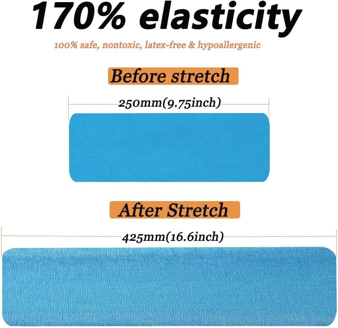 Kinesiology Tape Precut (3 Rolls 60 Strips) Waterproof Sports Tape for