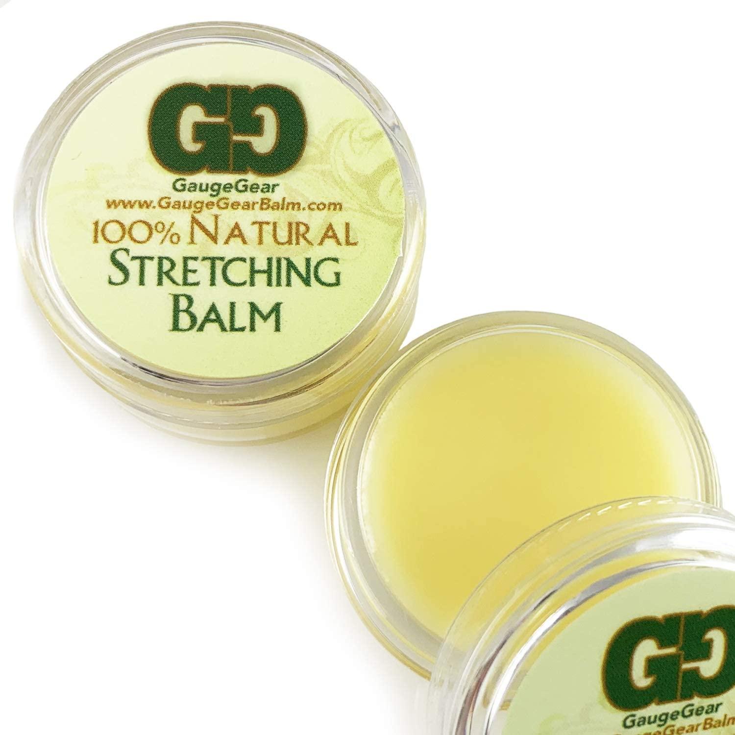 Gauge Gear Ear Stretching Balm 10ml Jar Stretch Lubricant for Plugs